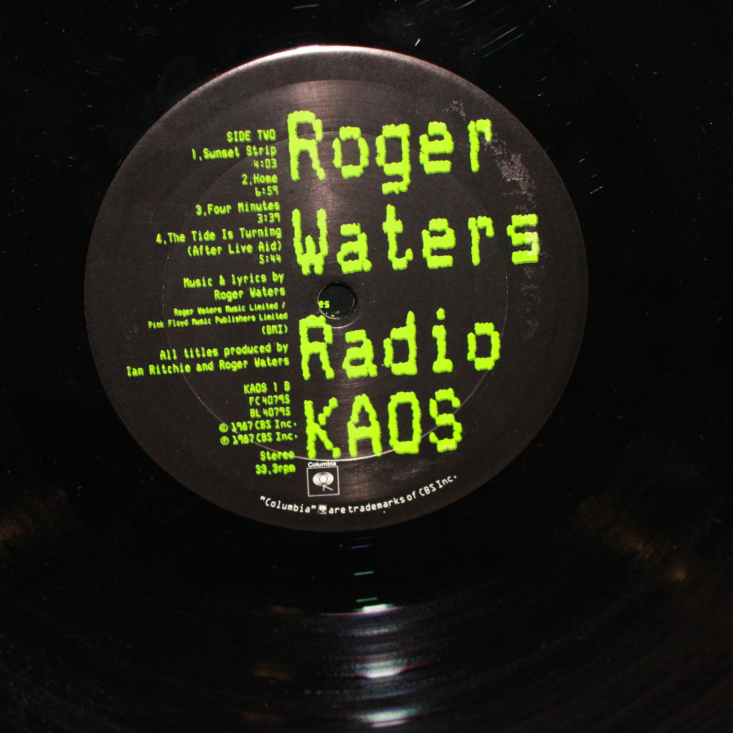 Roger Waters : Radio K.A.O.S. (LP,Album,Stereo)