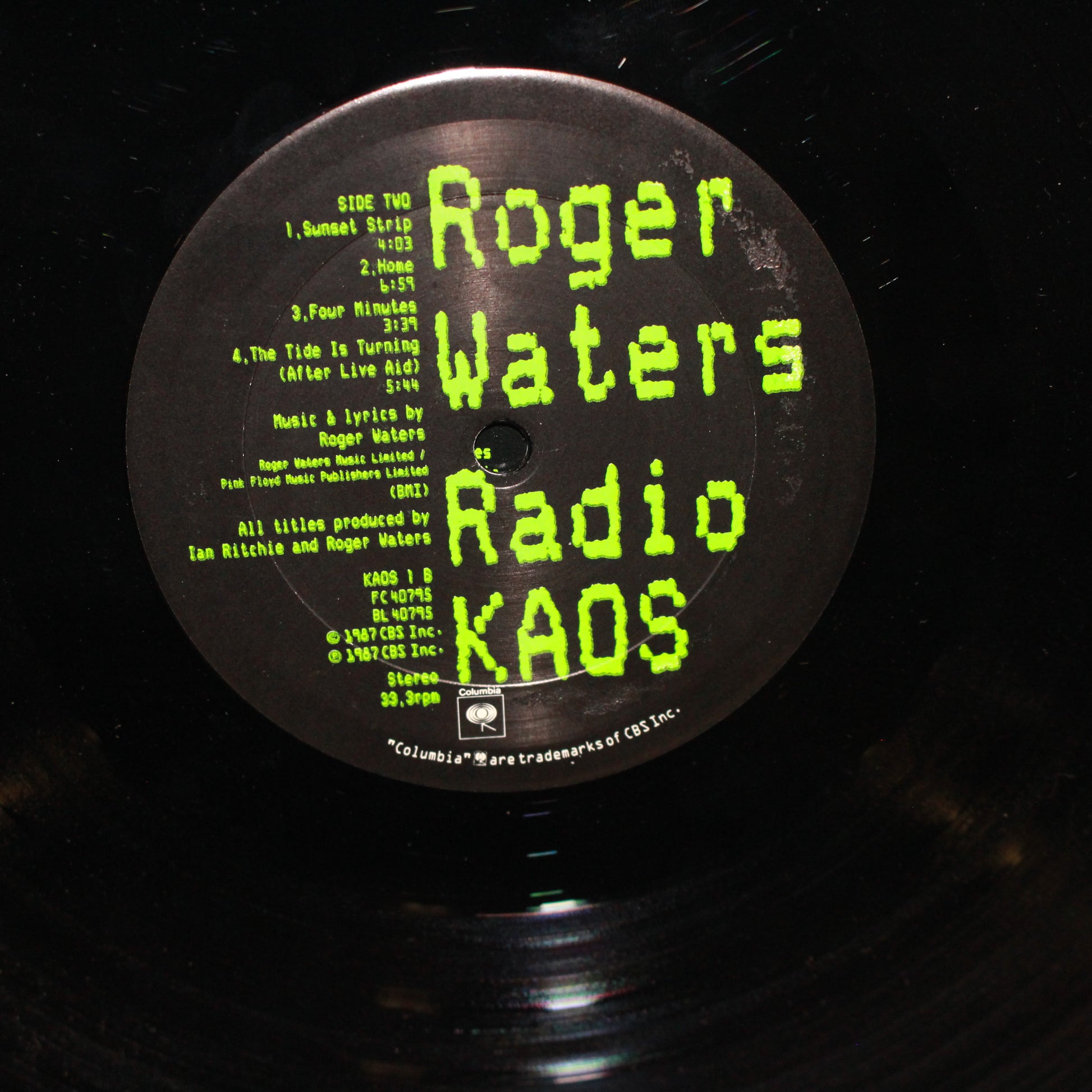 Roger Waters : Radio K.A.O.S. (LP,Album,Stereo)