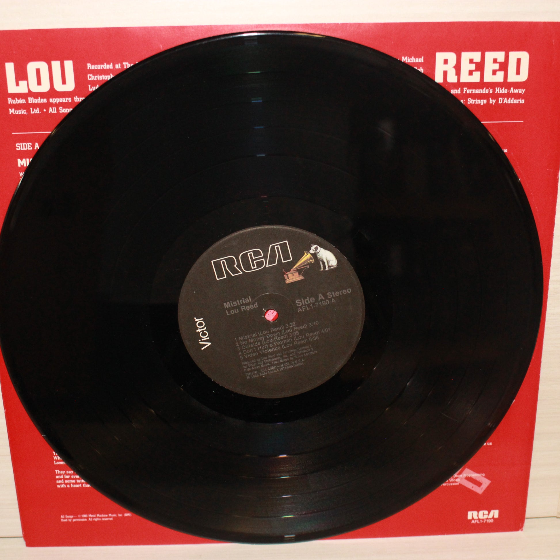 Lou Reed : Mistrial (LP,Album,Stereo)