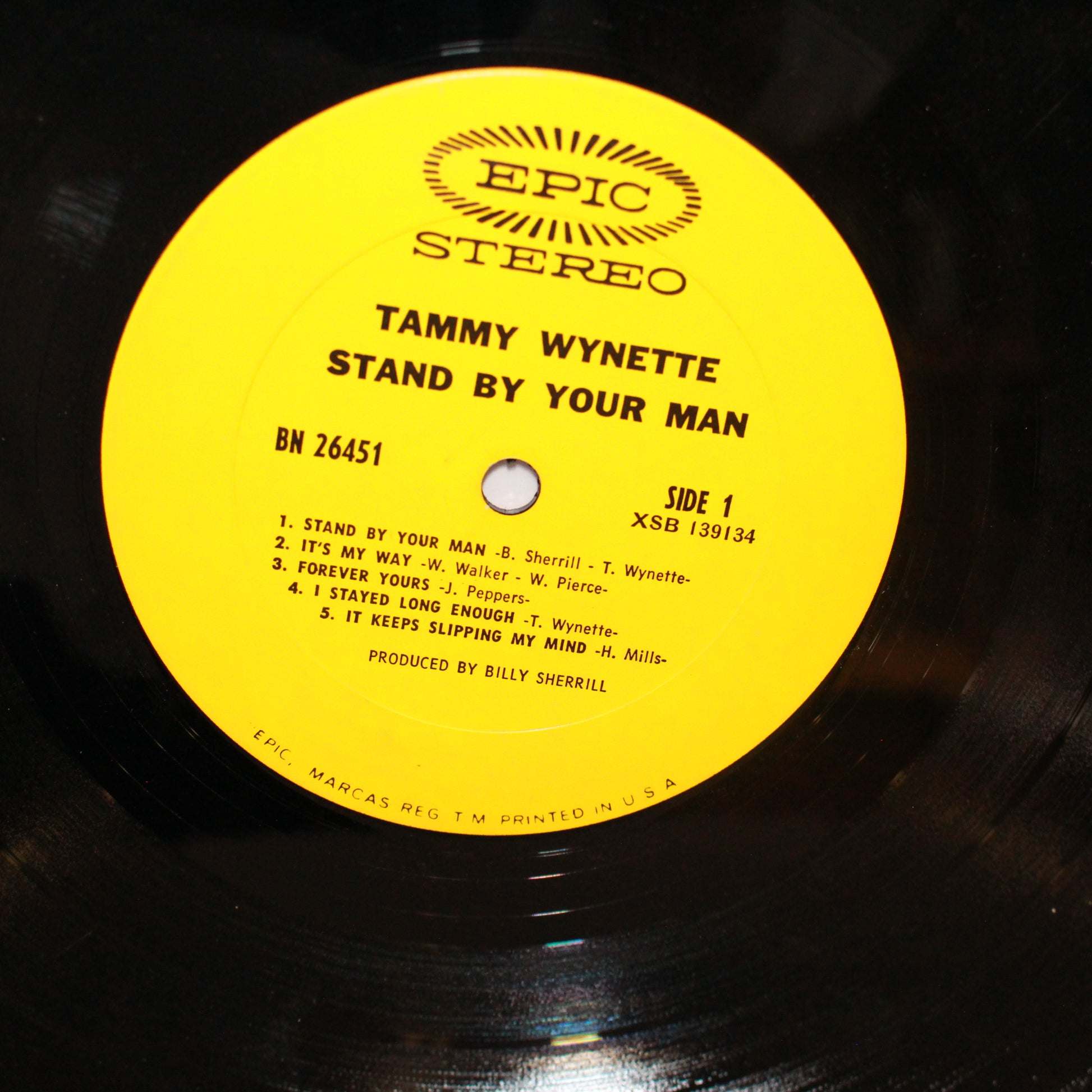 Tammy Wynette : Stand By Your Man (LP,Album)