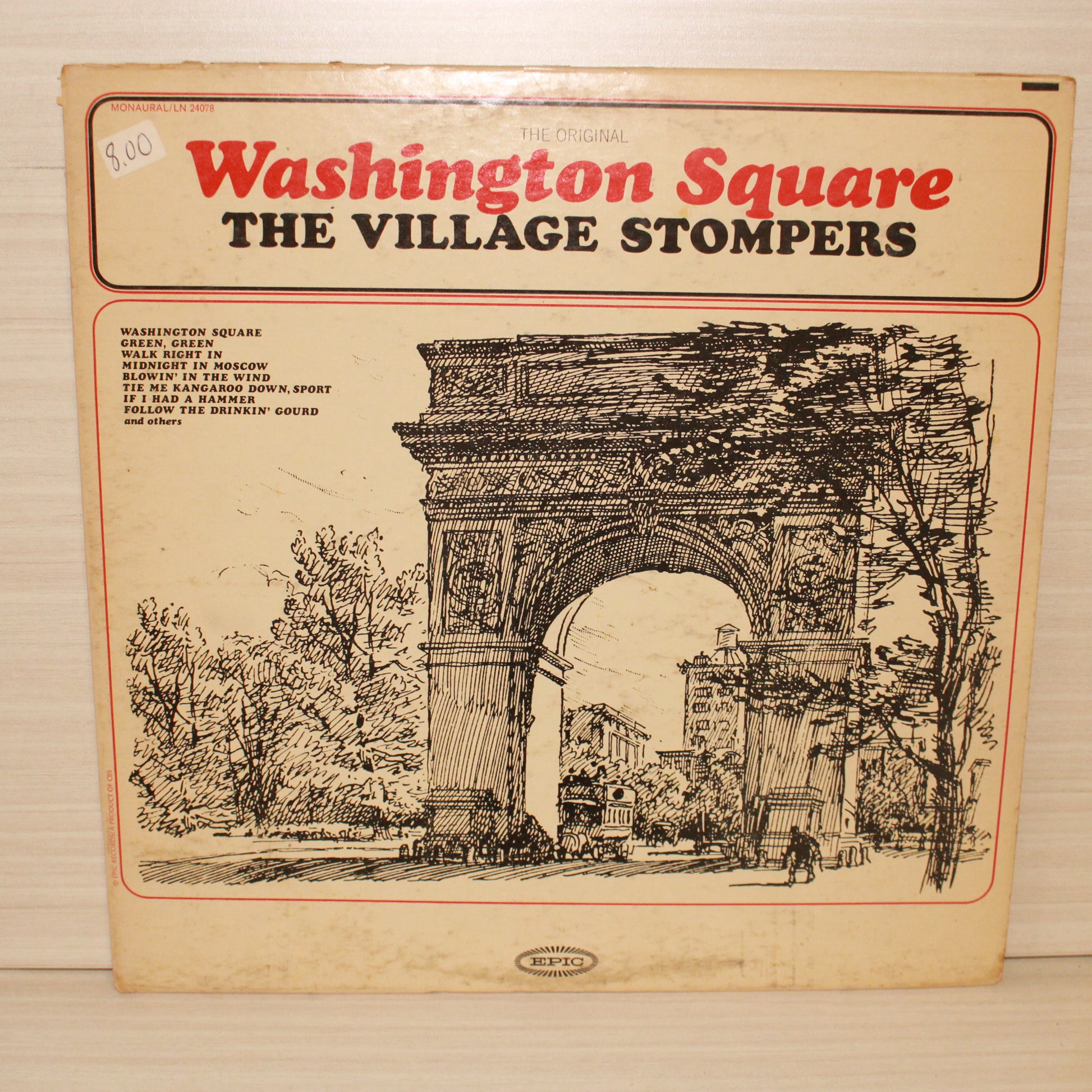 Village Stompers, The : The Original Washington Square (LP,Album,Mono)