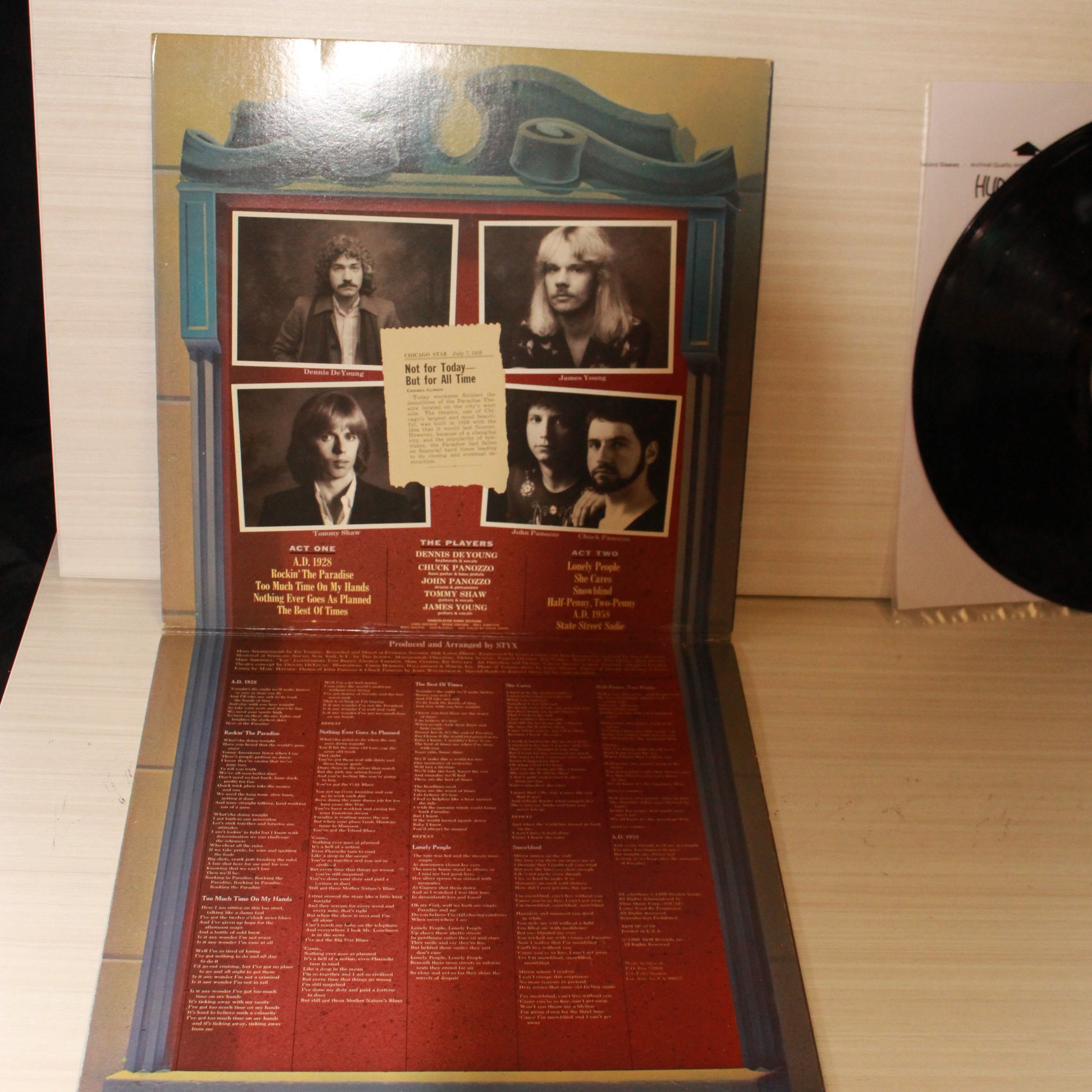 Styx : Paradise Theatre (LP,Album,Etched)
