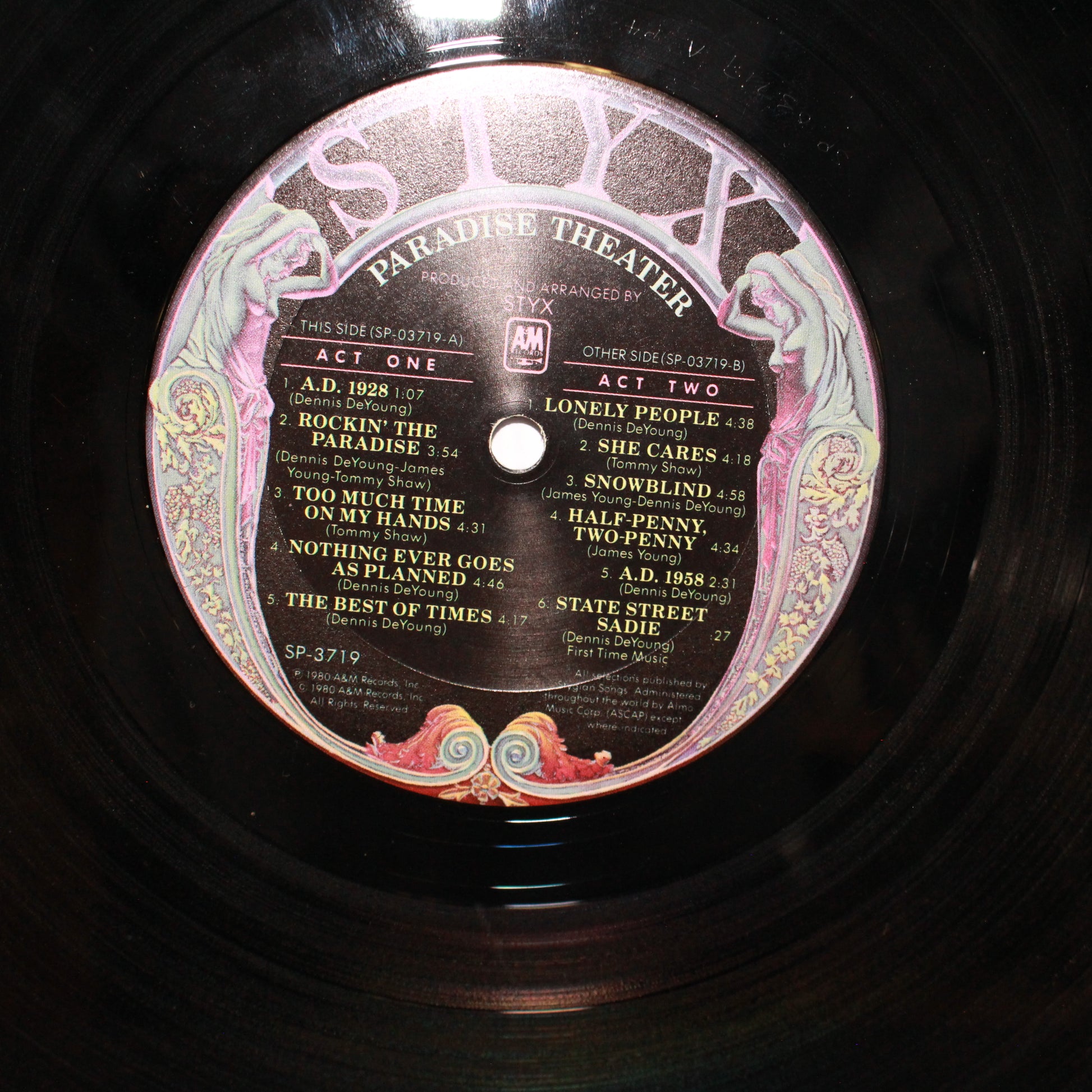 Styx : Paradise Theatre (LP,Album,Etched)