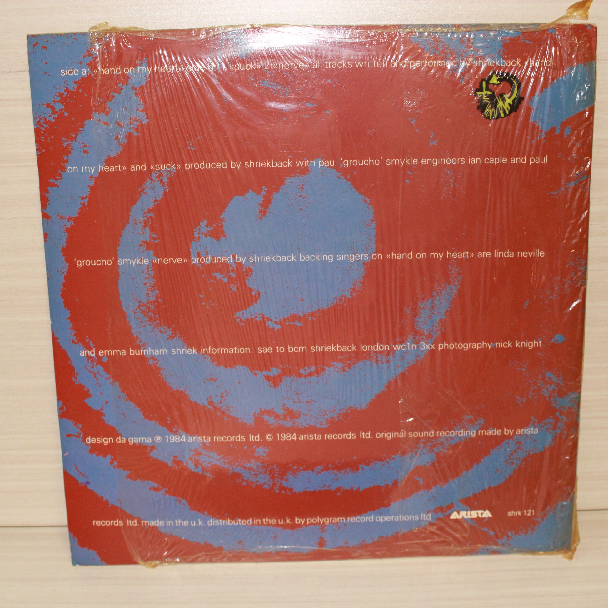 Shriekback : Hand On My Heart (12",45 RPM)