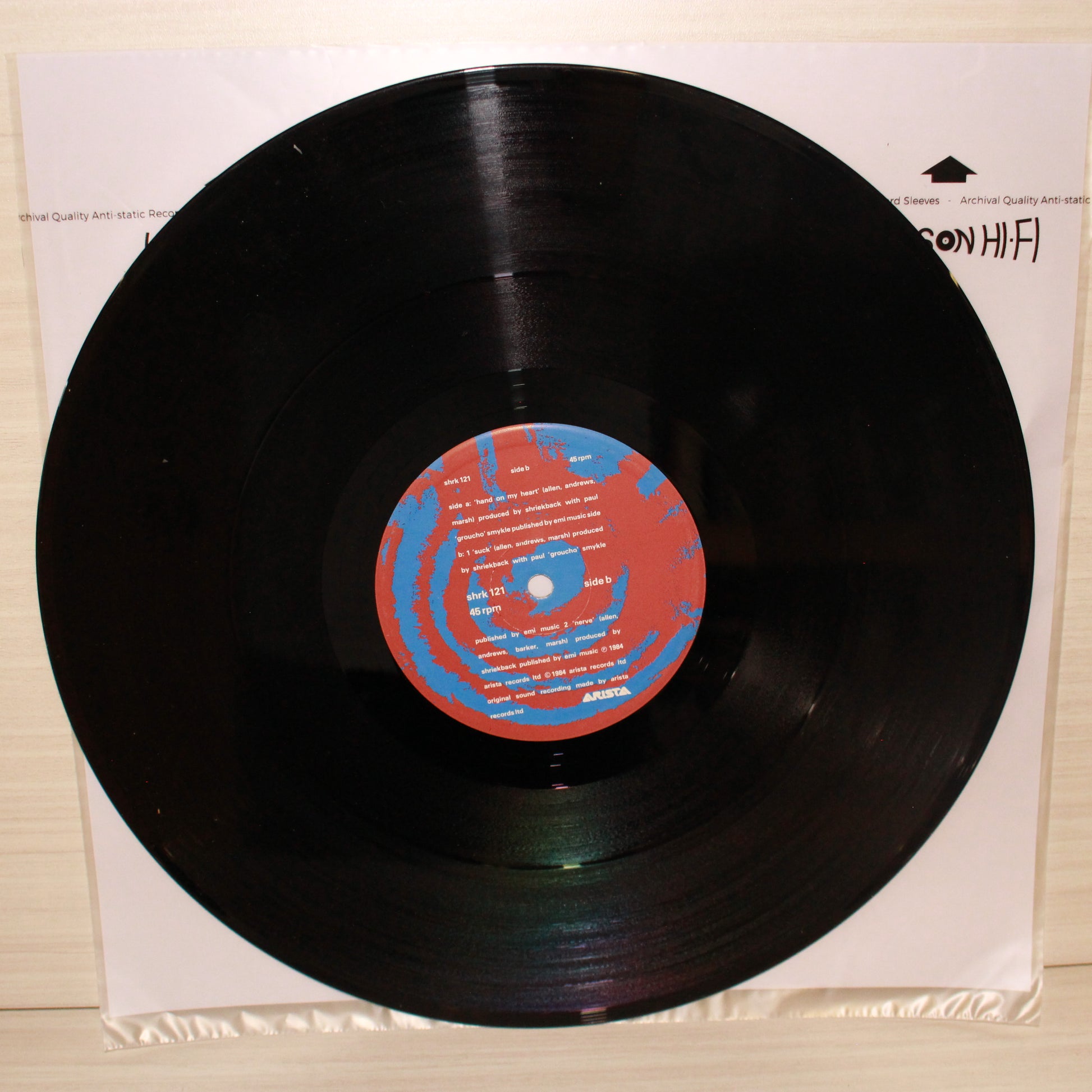 Shriekback : Hand On My Heart (12",45 RPM)