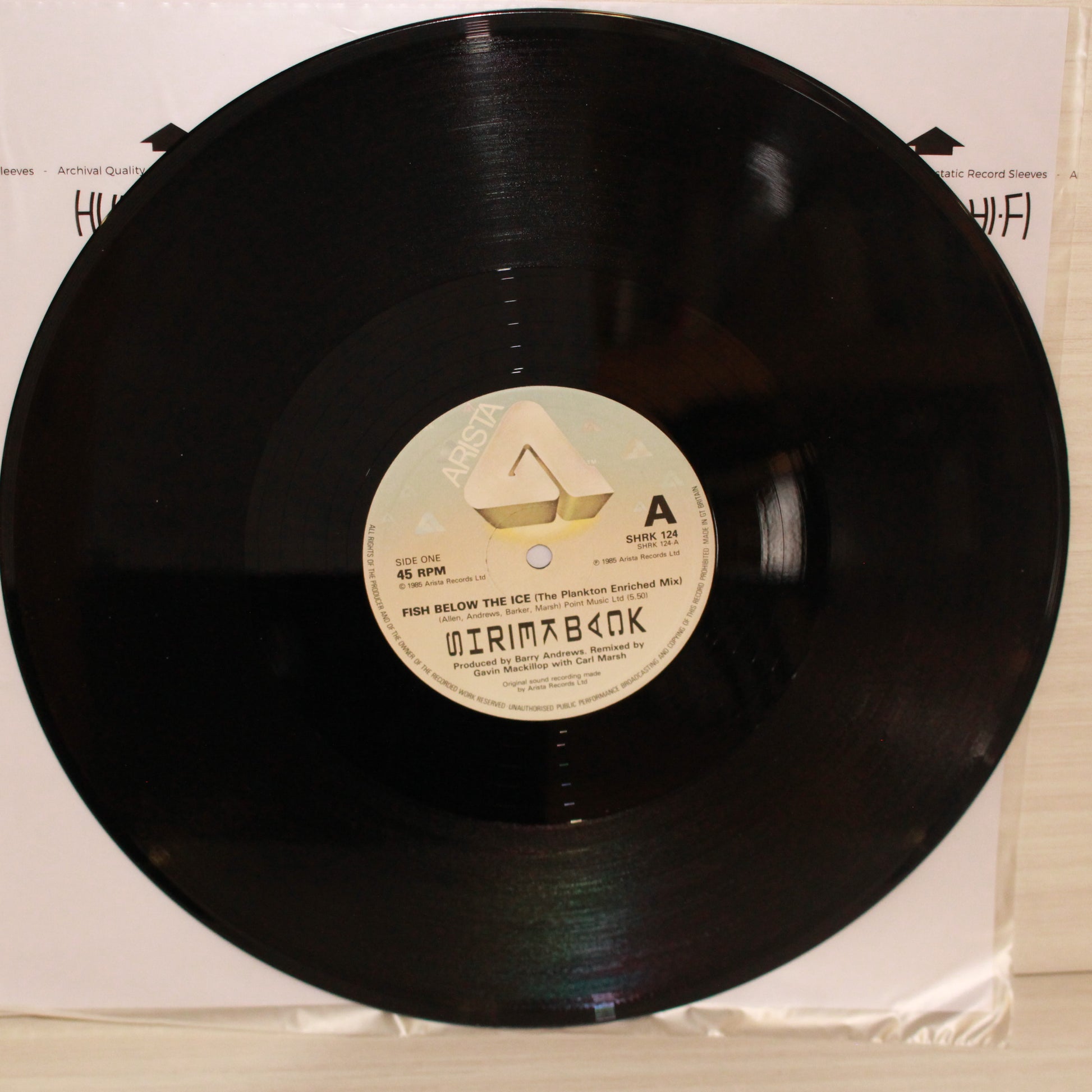 Shriekback : Fish Below The Ice (12",Single)
