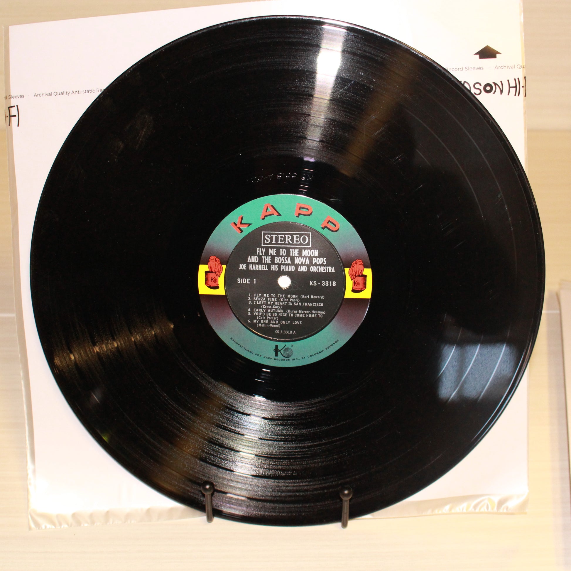 Joe Harnell & His Orchestra : Fly Me To The Moon And The Bossa Nova Pops (LP,Album,Stereo)