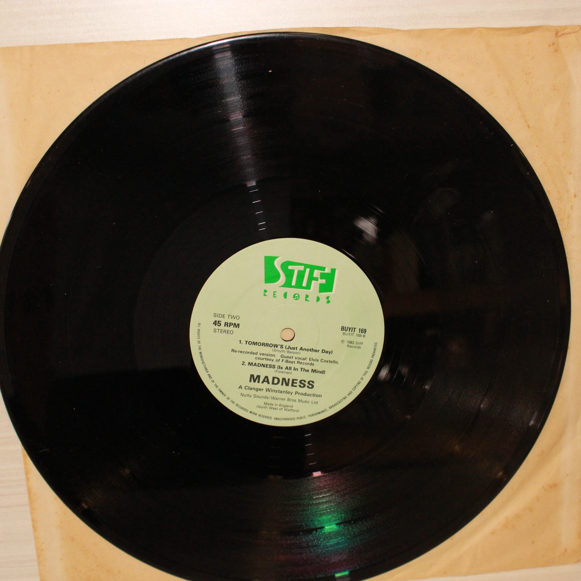 Madness : Tomorrow's Just Another Day (Warped 12" Version) (12",45 RPM,Limited Edition)