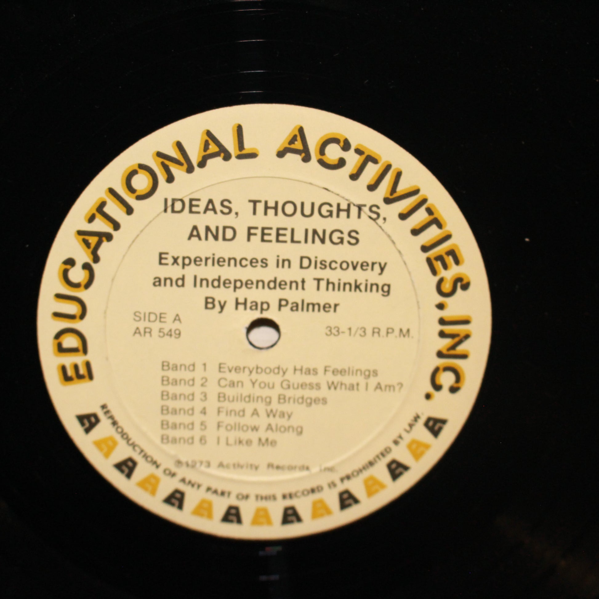 Hap Palmer : Ideas, Thoughts And Feelings (LP)