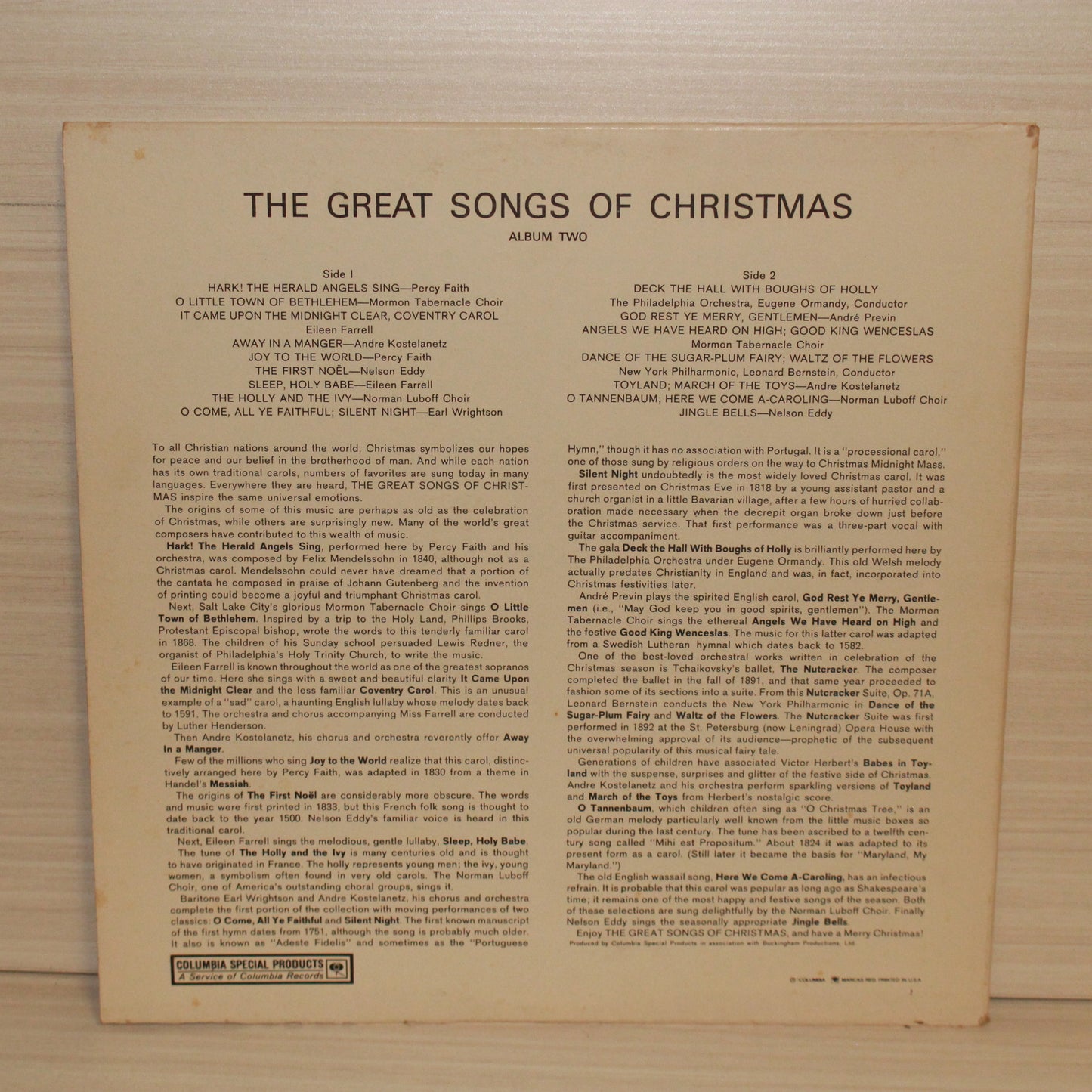 Various : The Great Songs Of Christmas Album Two (LP,Album,Compilation,Limited Edition)
