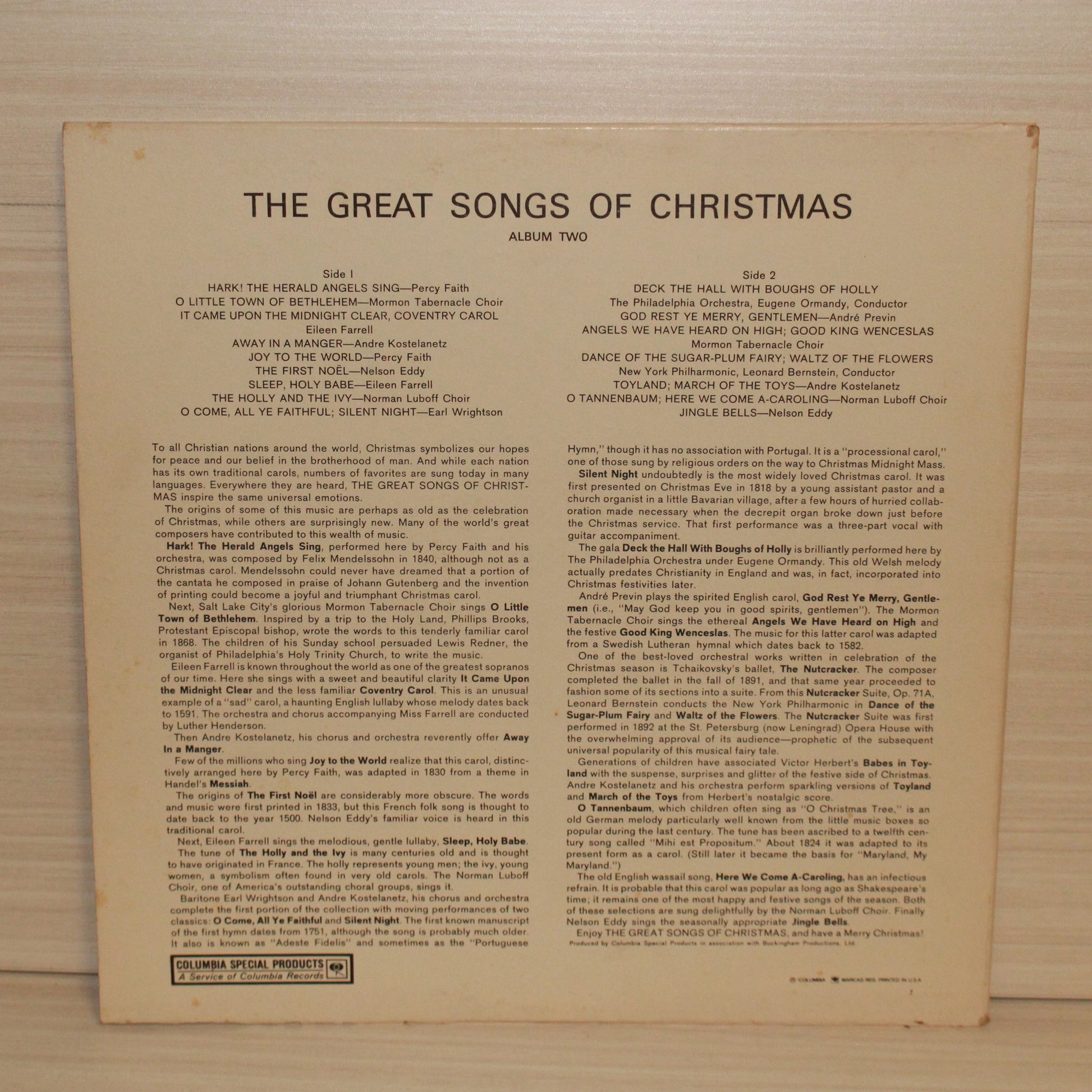 Various : The Great Songs Of Christmas Album Two (LP,Album,Compilation,Limited Edition)