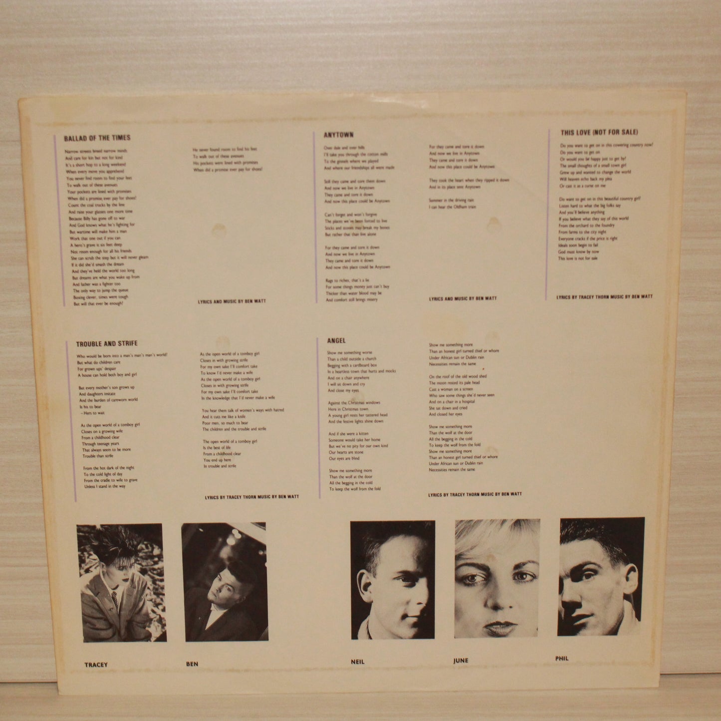 Everything But The Girl : Love Not Money (LP,Album,Stereo)