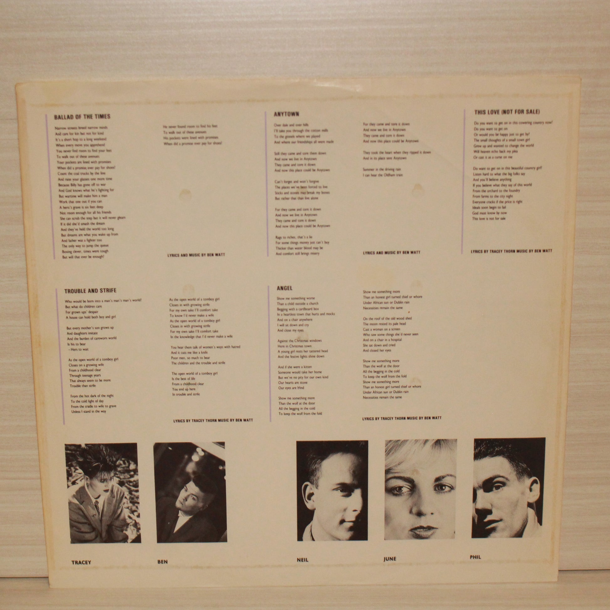 Everything But The Girl : Love Not Money (LP,Album,Stereo)