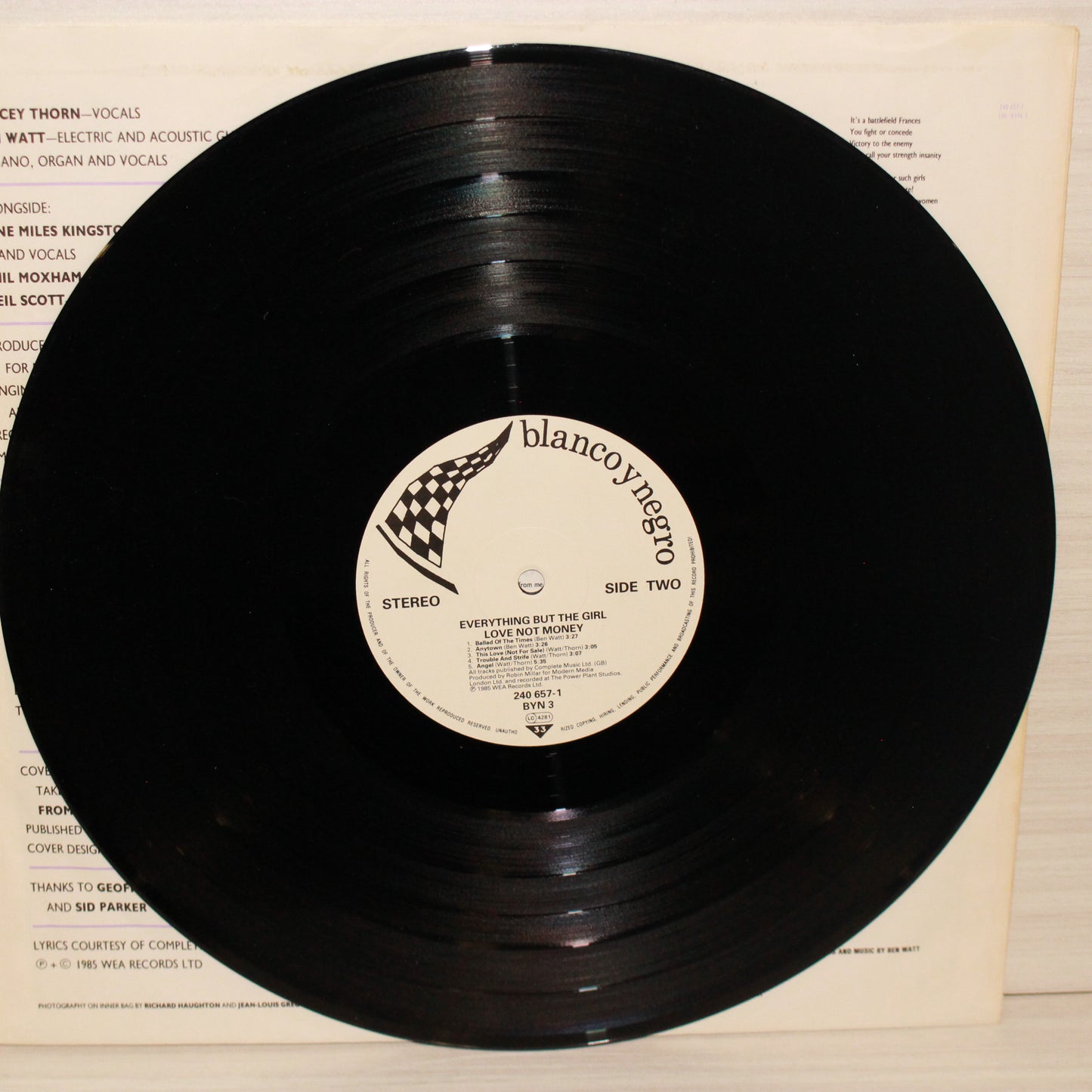 Everything But The Girl : Love Not Money (LP,Album,Stereo)