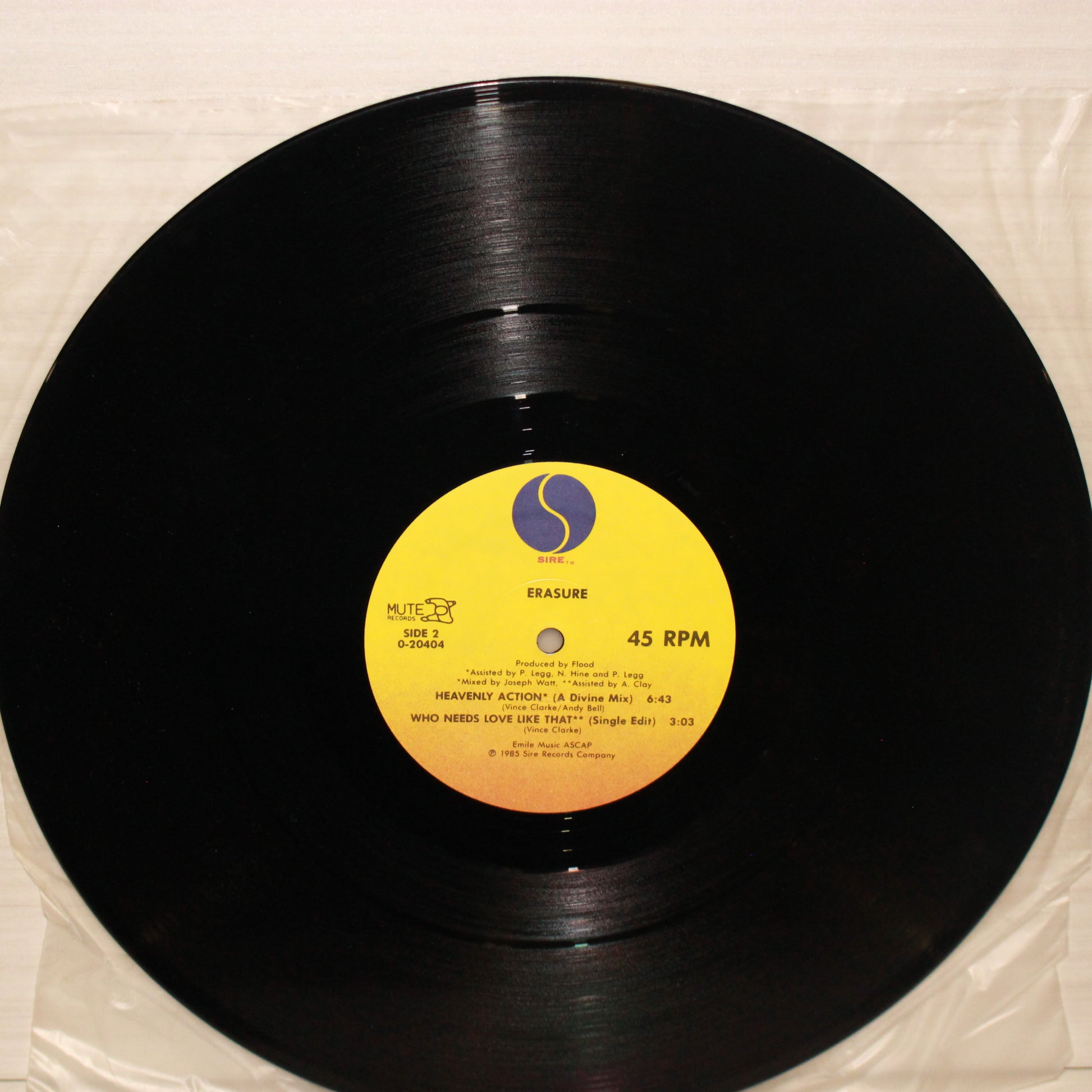 Erasure : Who Needs Love Like That (12",45 RPM,Maxi-Single)
