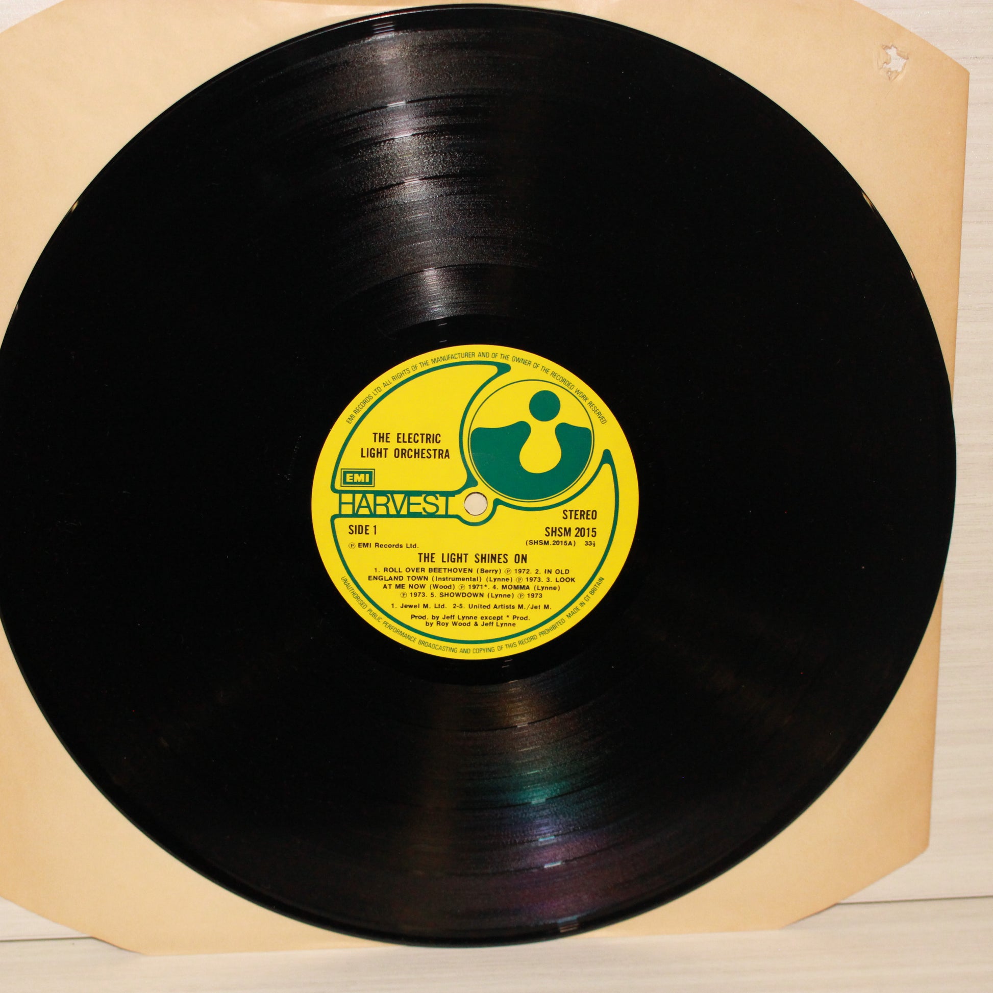Electric Light Orchestra : The Light Shines On (LP,Compilation,Stereo)