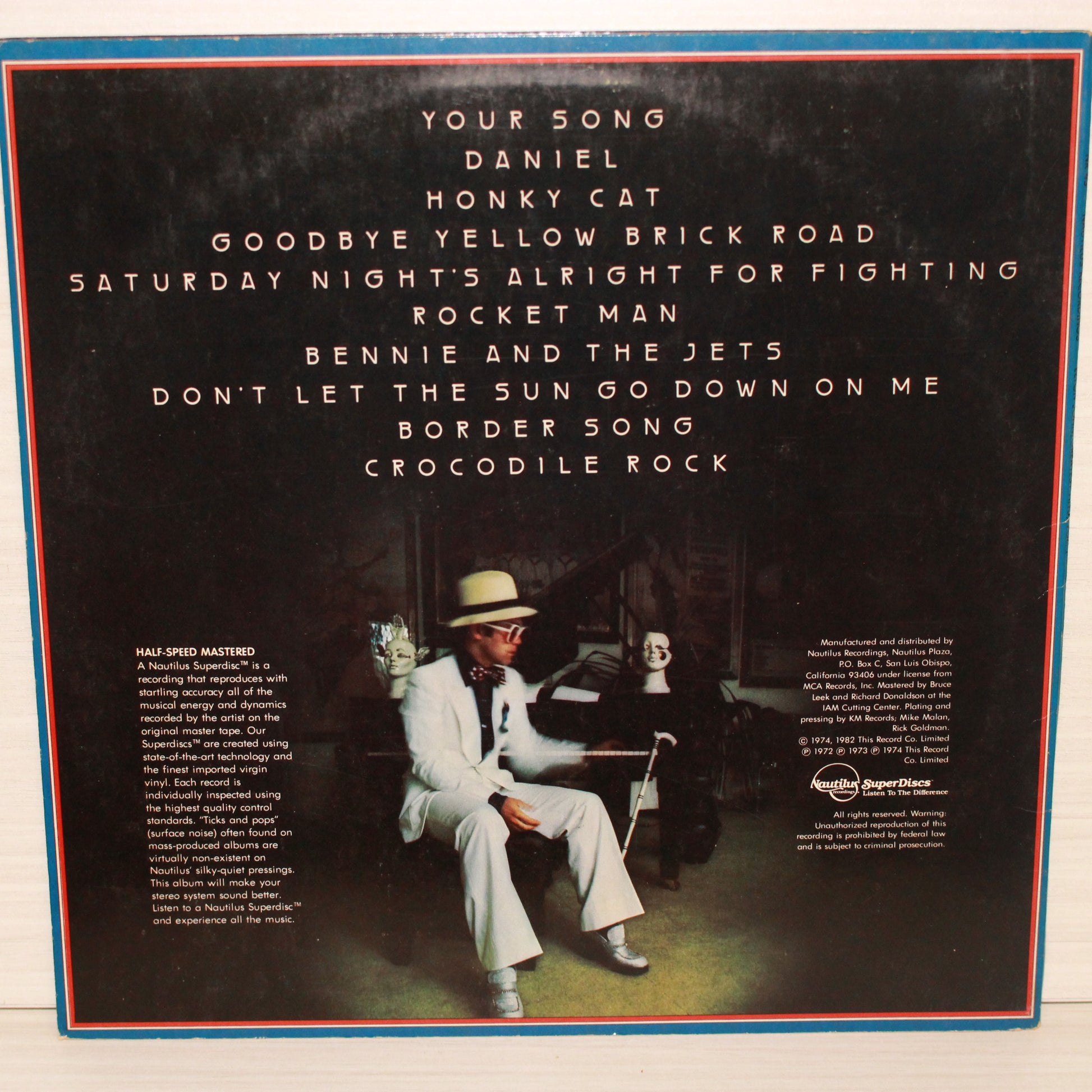 Elton John : Elton John's Greatest Hits Vol.1 (LP,Compilation)