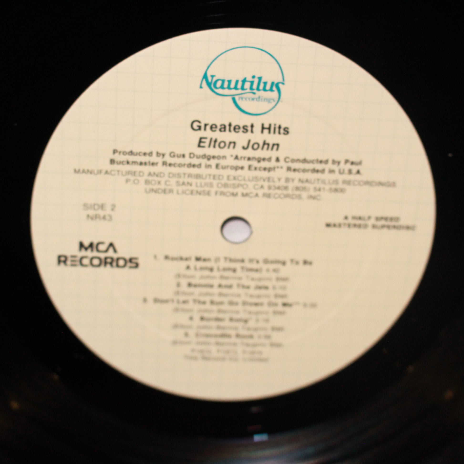 Elton John : Elton John's Greatest Hits Vol.1 (LP,Compilation)