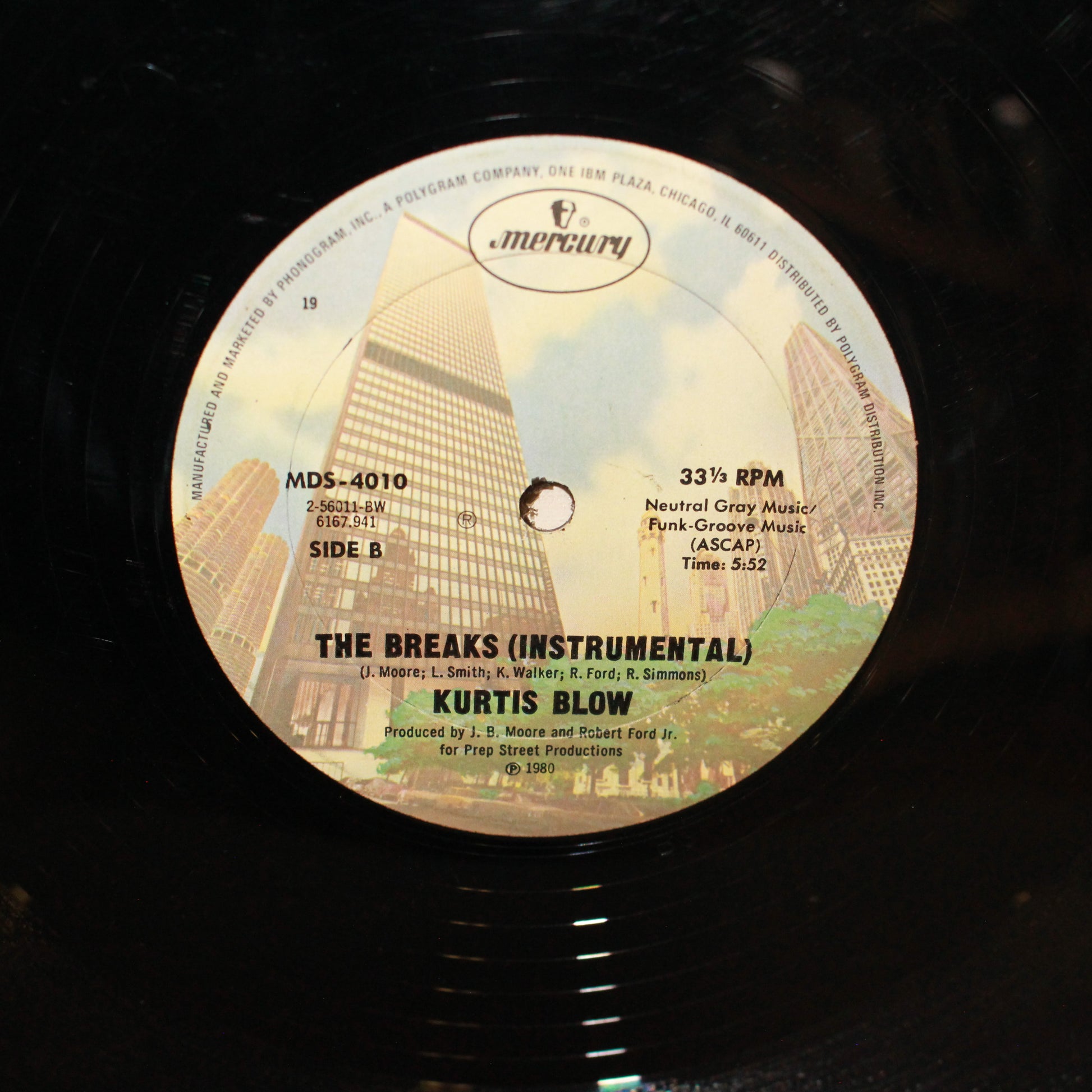 Kurtis Blow : The Breaks (12",33 ⅓ RPM,Single)