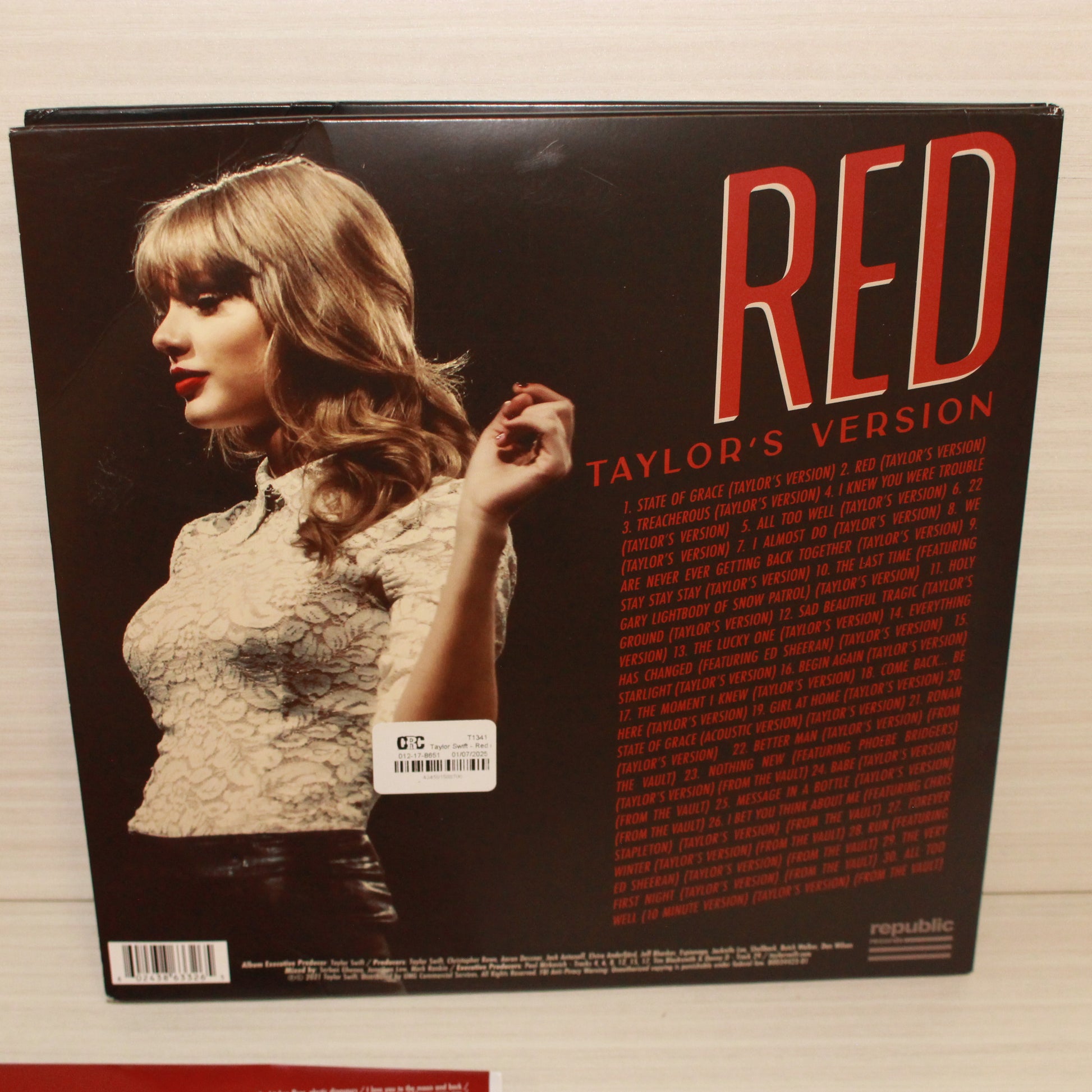 Taylor Swift : Red (Taylor's Version) (LP,45 RPM,Album,Limited Edition,Reissue)