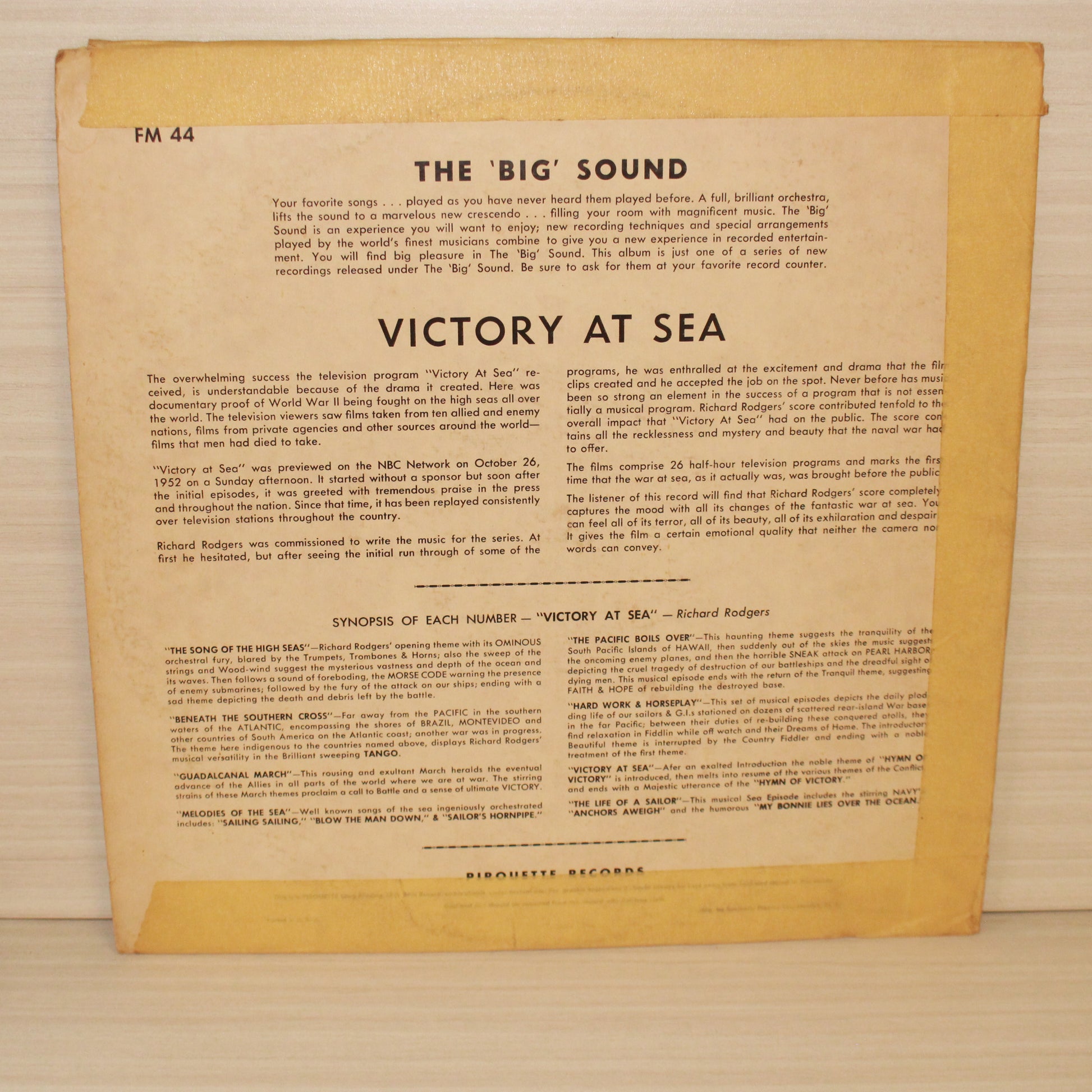 Big Sound, The : Victory At Sea (LP,Album,Stereo)