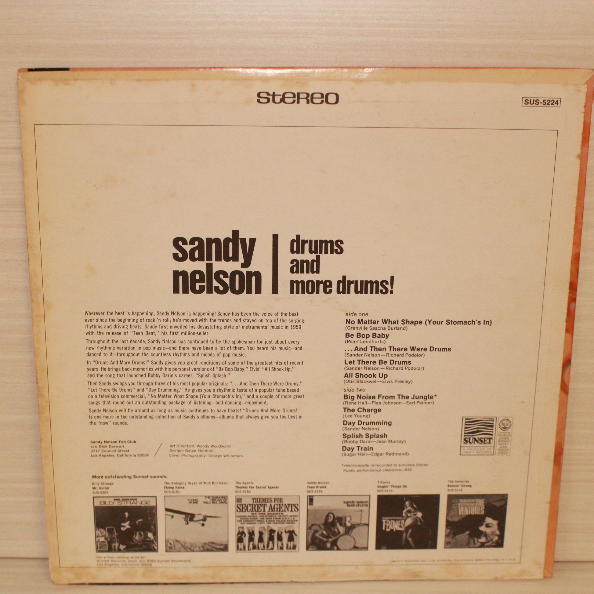 Sandy Nelson : Drums And More Drums! (LP,Compilation)