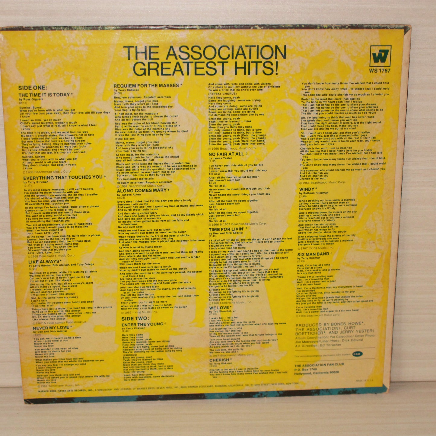 The Association (2) : Greatest Hits! (LP,Compilation,Repress,Stereo)