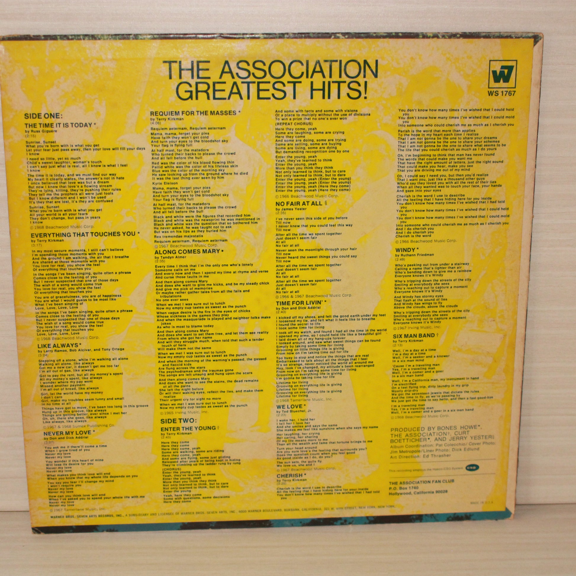 The Association (2) : Greatest Hits! (LP,Compilation,Repress,Stereo)
