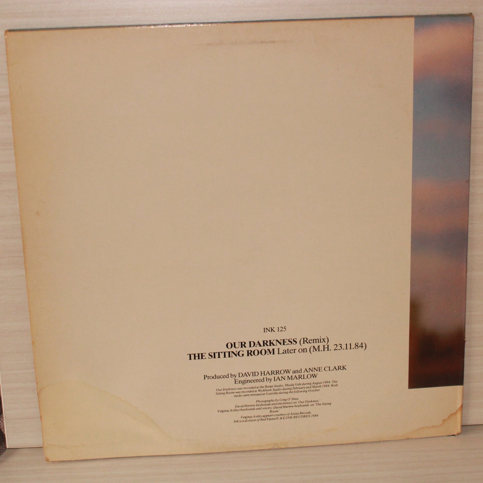 Anne Clark : Our Darkness (12",45 RPM,Single)