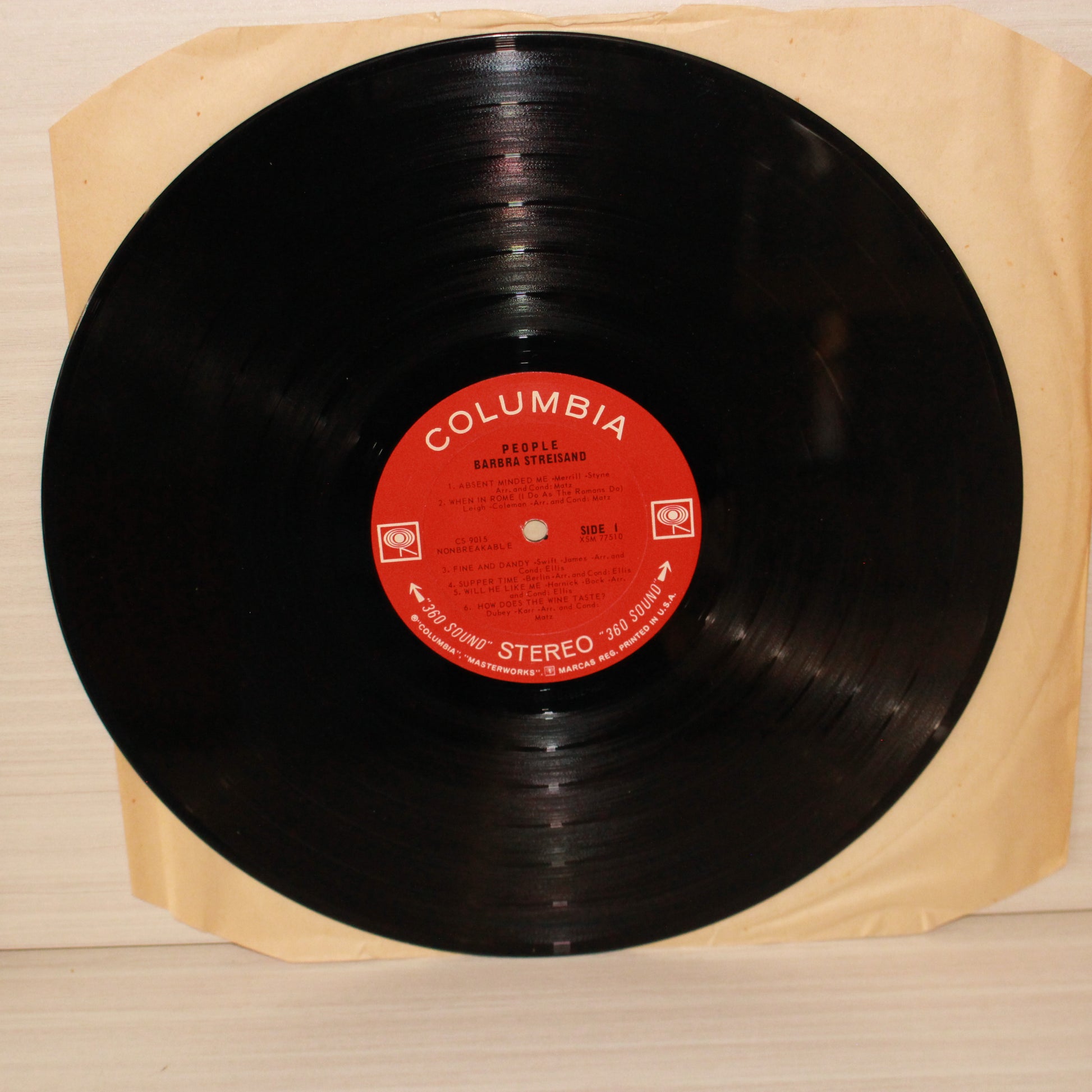 Barbra Streisand : People (LP,Album,Reissue,Stereo)