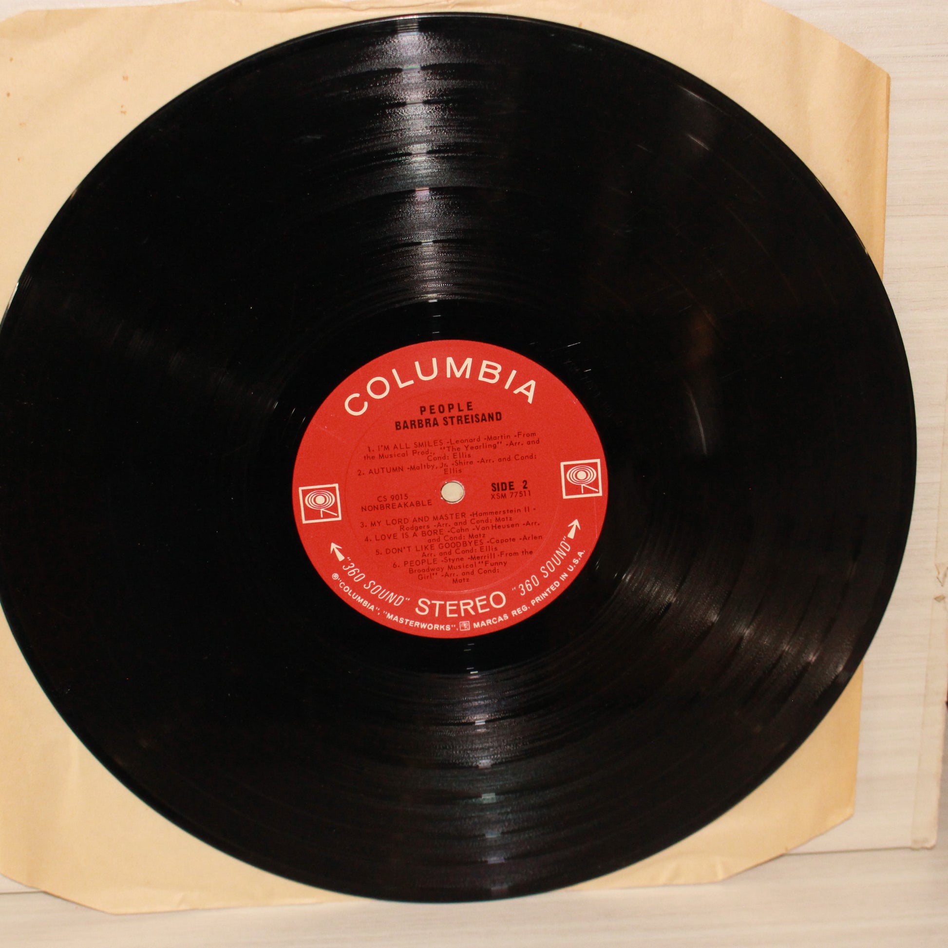 Barbra Streisand : People (LP,Album,Reissue,Stereo)