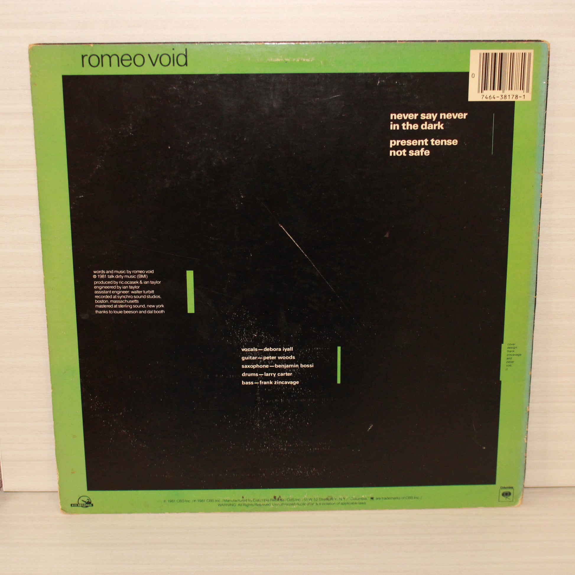 Romeo Void : Never Say Never (12",33 ⅓ RPM,Stereo)