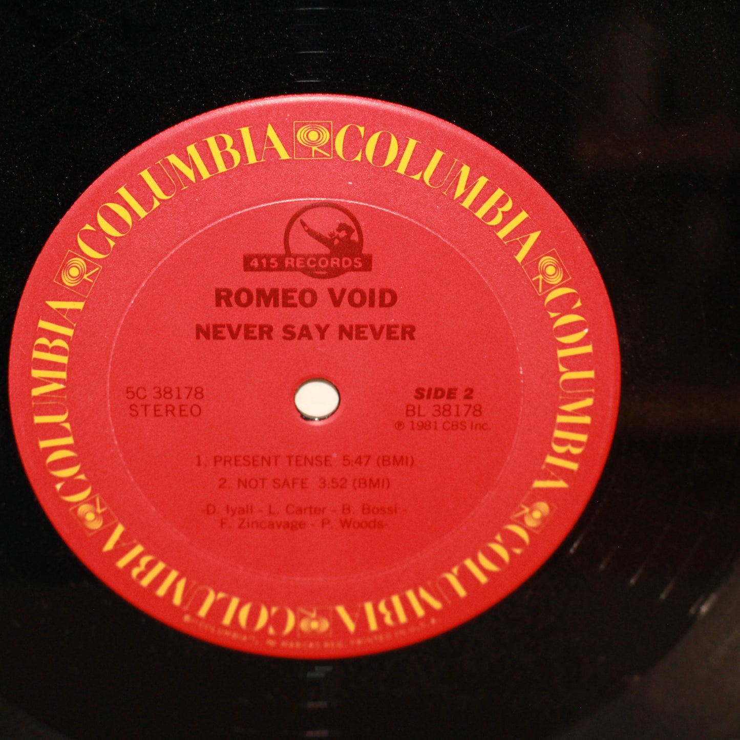 Romeo Void : Never Say Never (12",33 ⅓ RPM,Stereo)