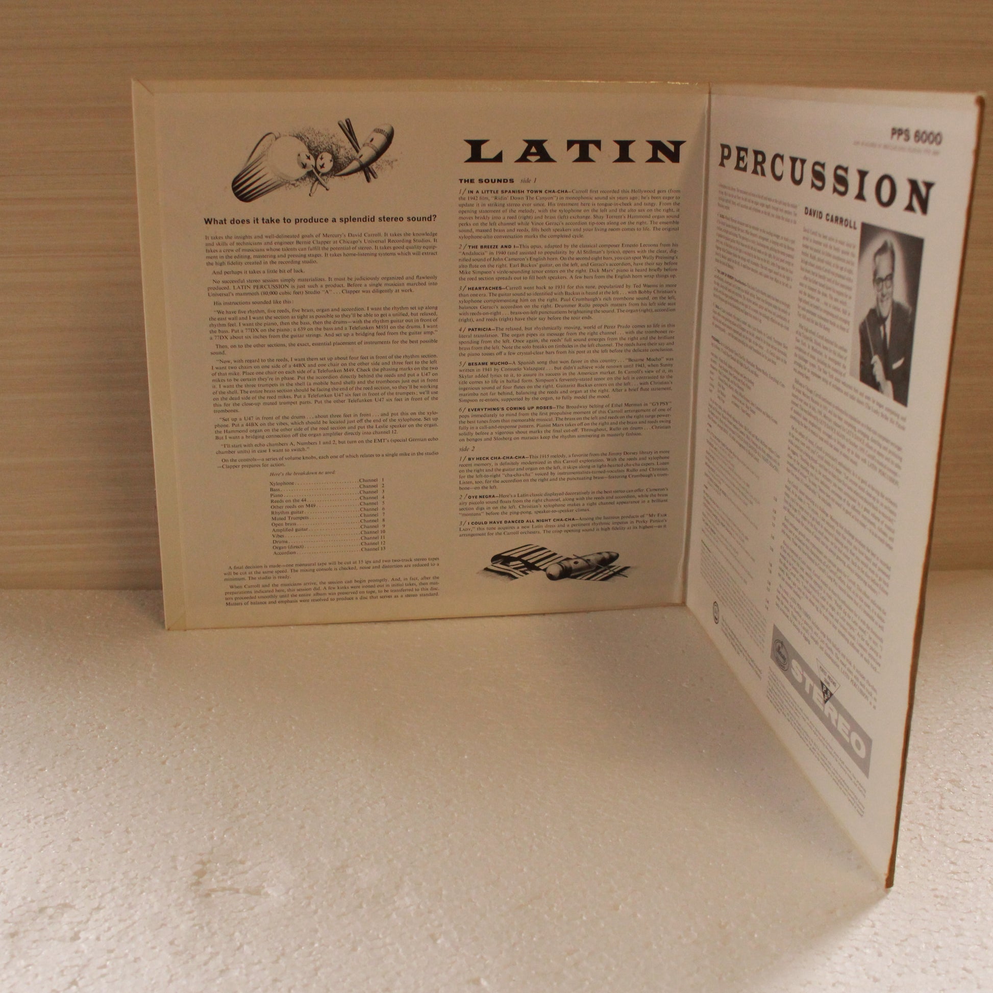 David Carroll & His Orchestra : Latin Percussion (LP,Album,Stereo)