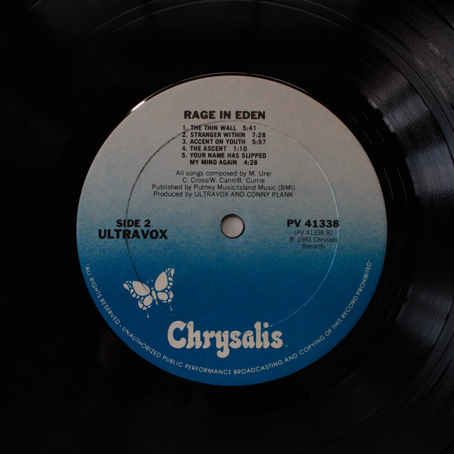 Ultravox : Rage In Eden (LP,Album,Reissue)