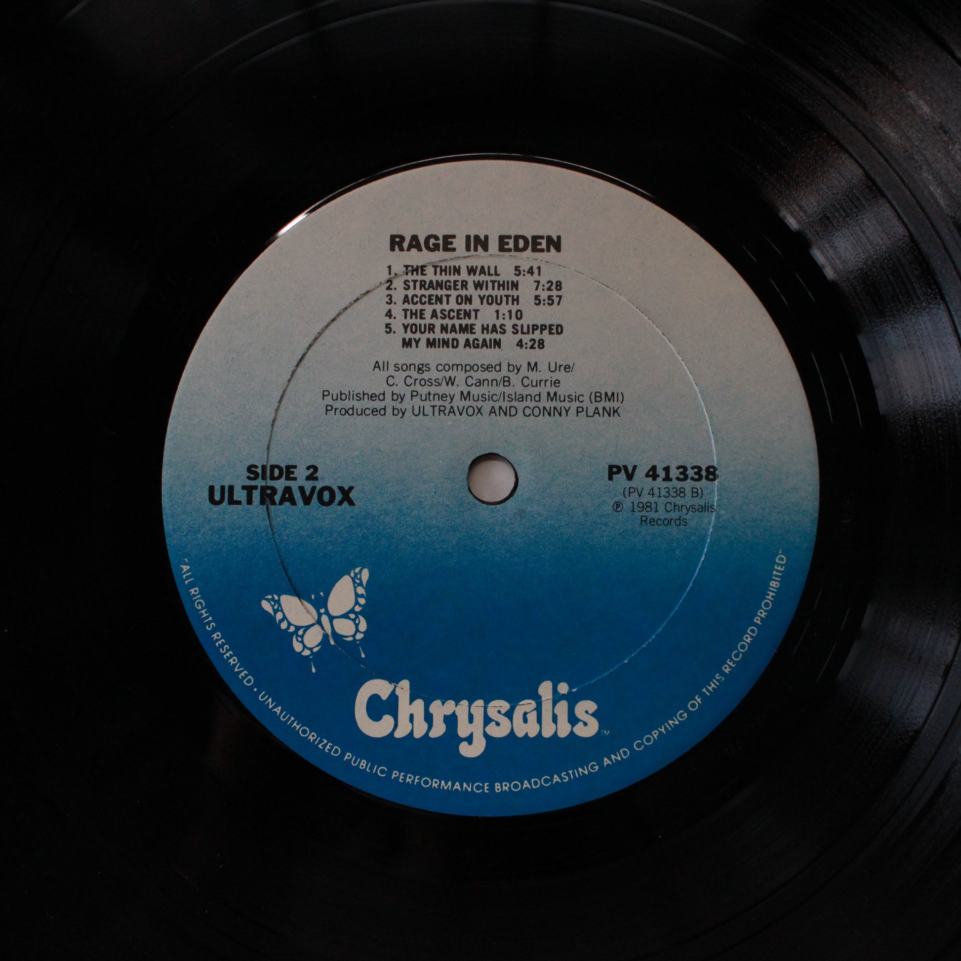 Ultravox : Rage In Eden (LP,Album,Reissue)