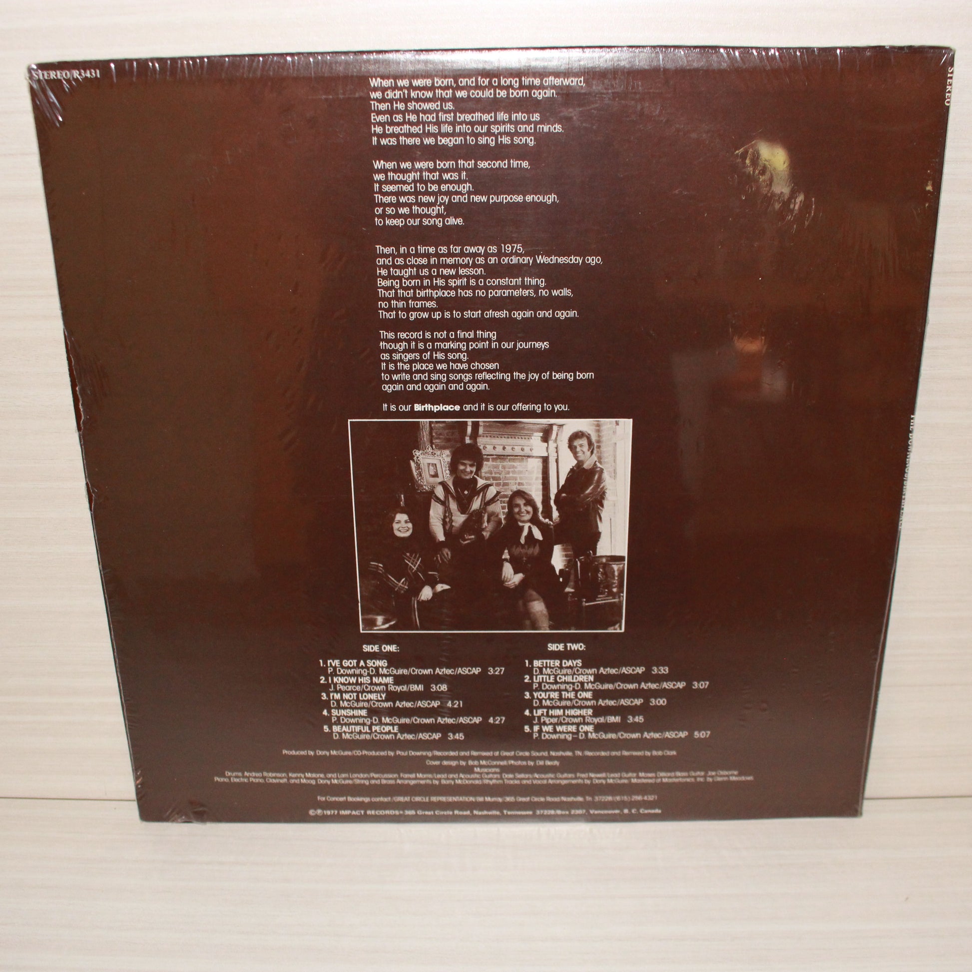 The Downings : Birthplace (LP,Album)