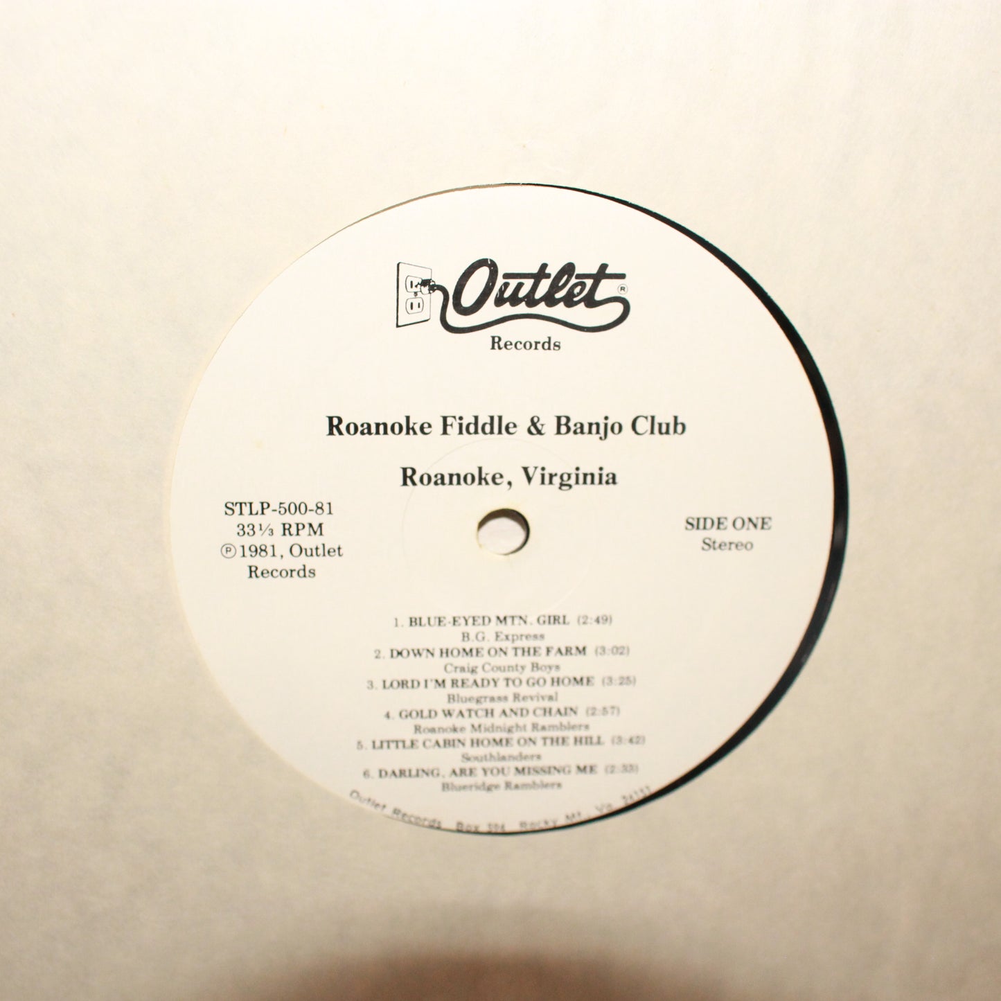 Various : Roanoke Fiddle and Banjo Club (LP,Stereo)