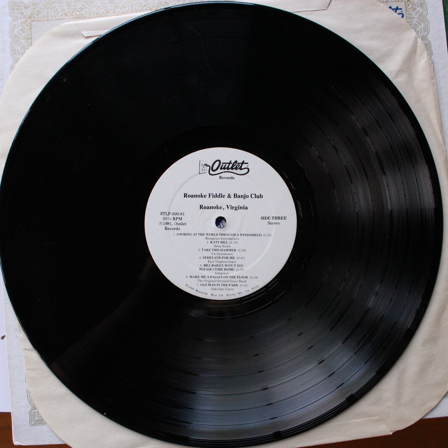 Various : Roanoke Fiddle and Banjo Club (LP,Stereo)