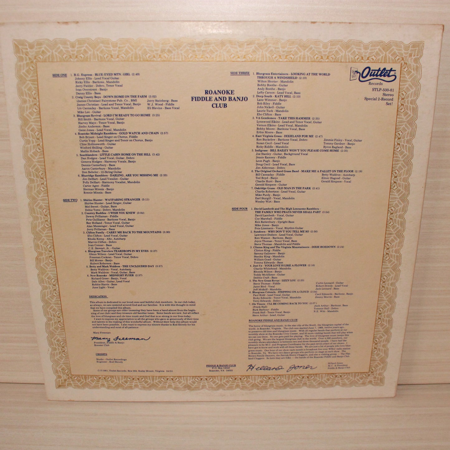 Various : Roanoke Fiddle and Banjo Club (LP,Stereo)