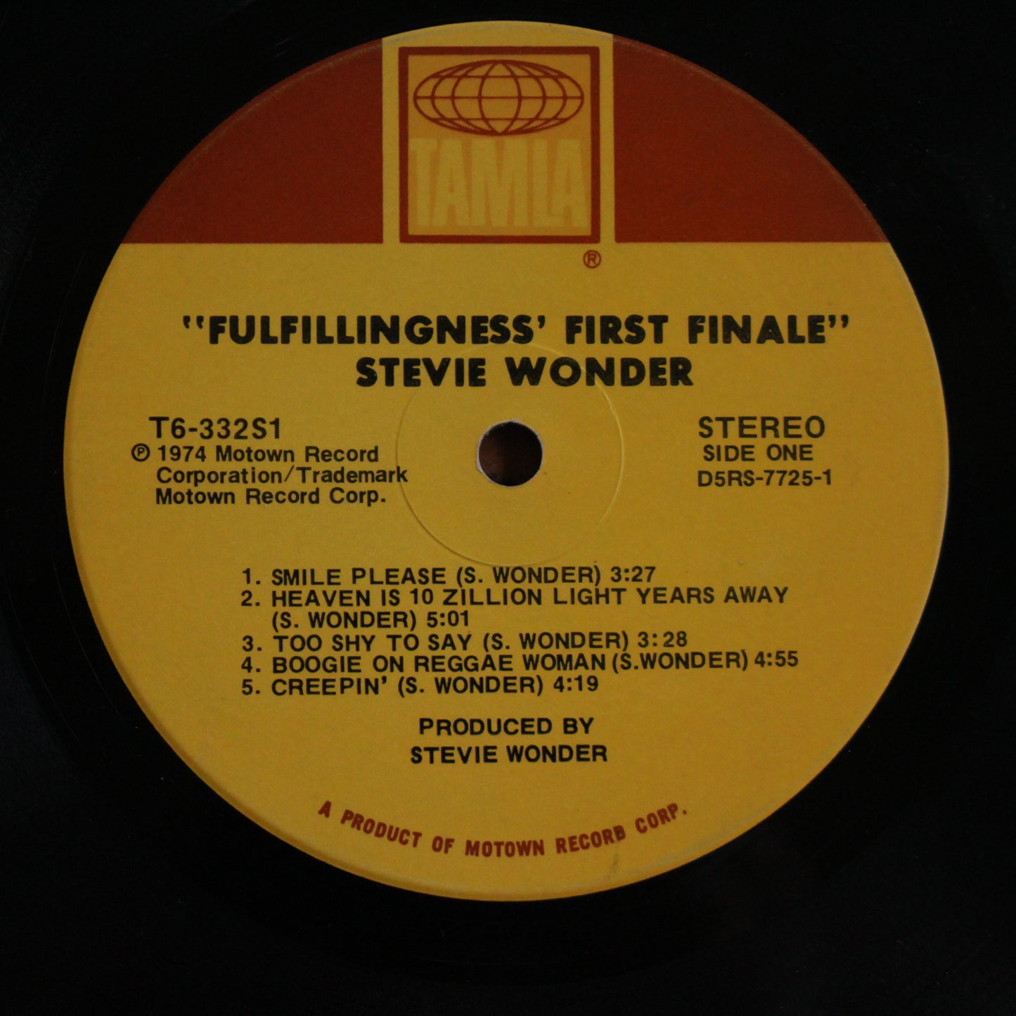 Stevie Wonder : Fulfillingness' First Finale (LP,Album,Stereo)