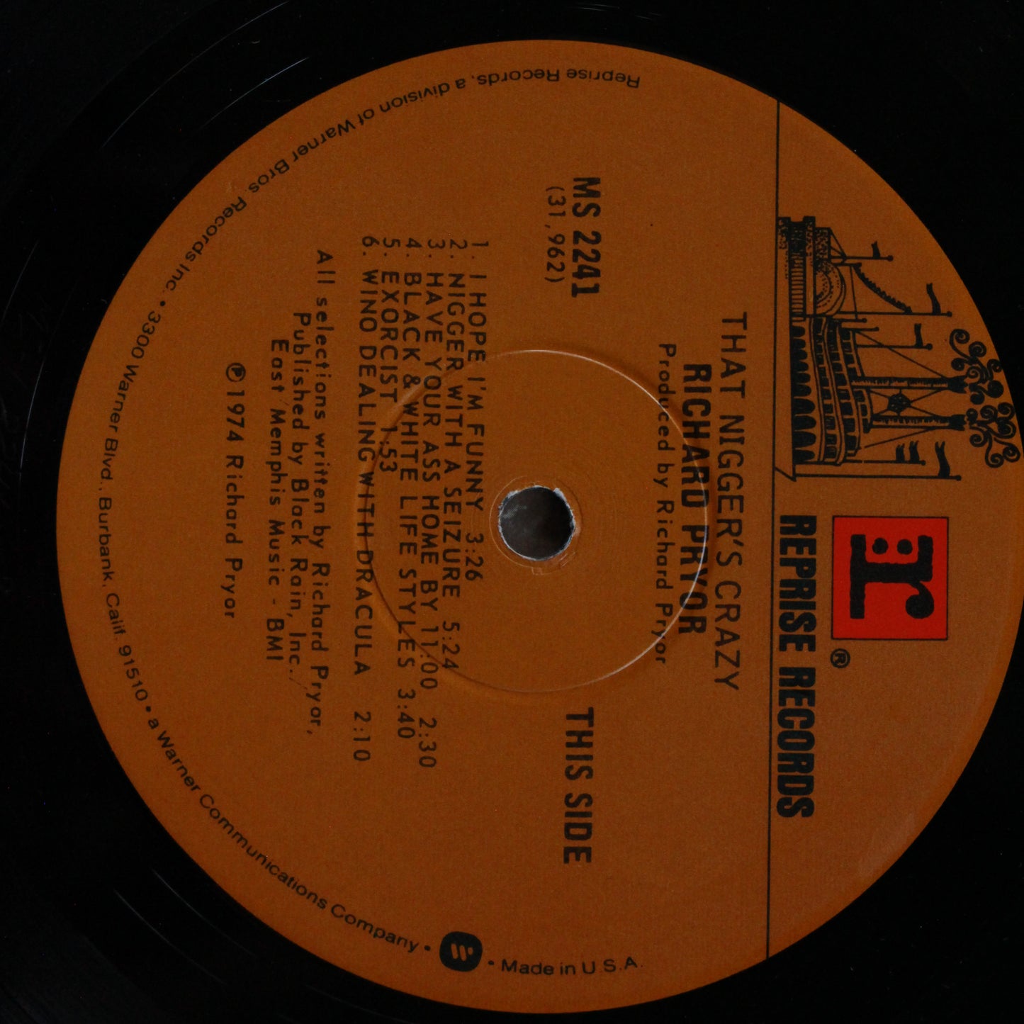 Richard Pryor : That Nigger's Crazy (LP,Album,Reissue)