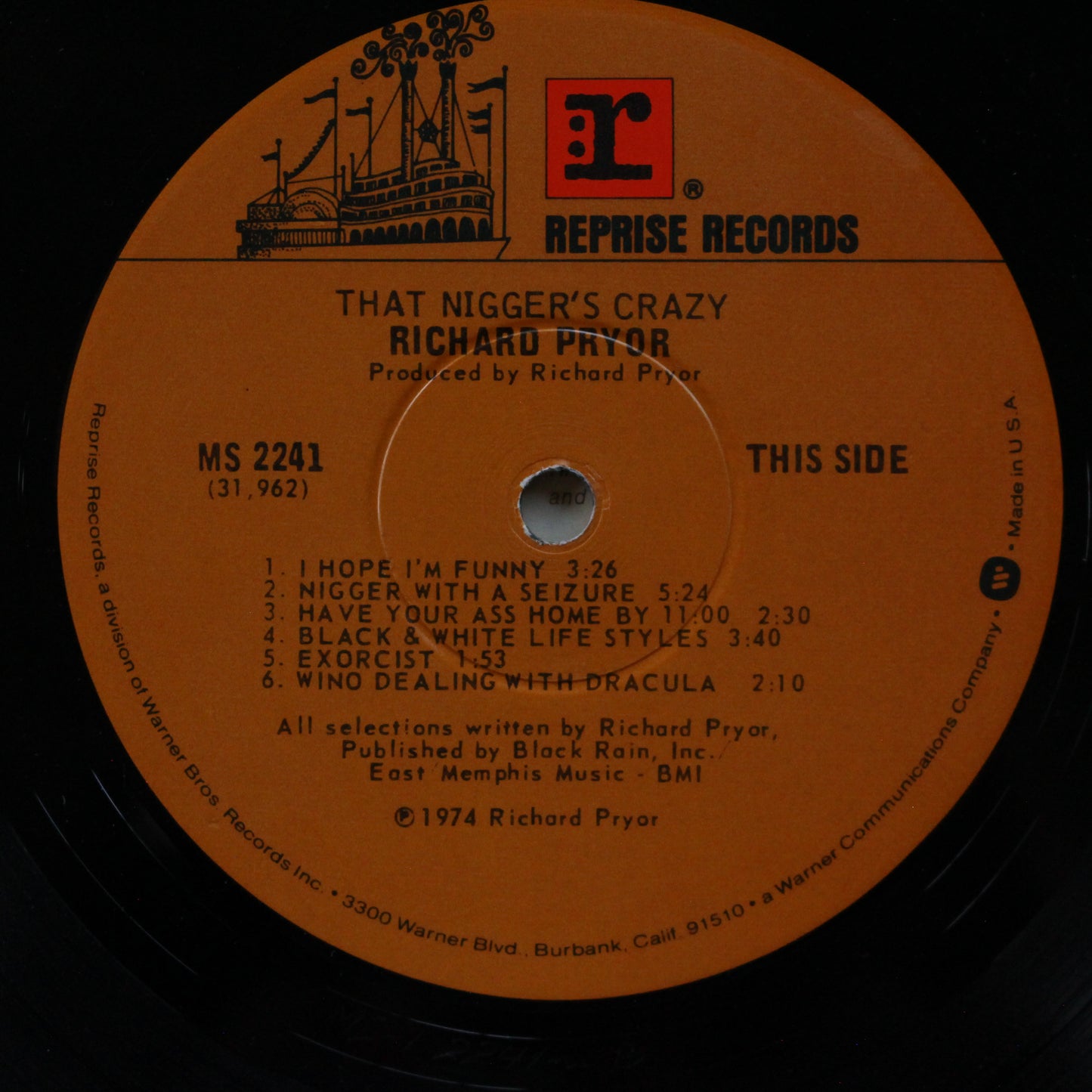Richard Pryor : That Nigger's Crazy (LP,Album,Reissue)
