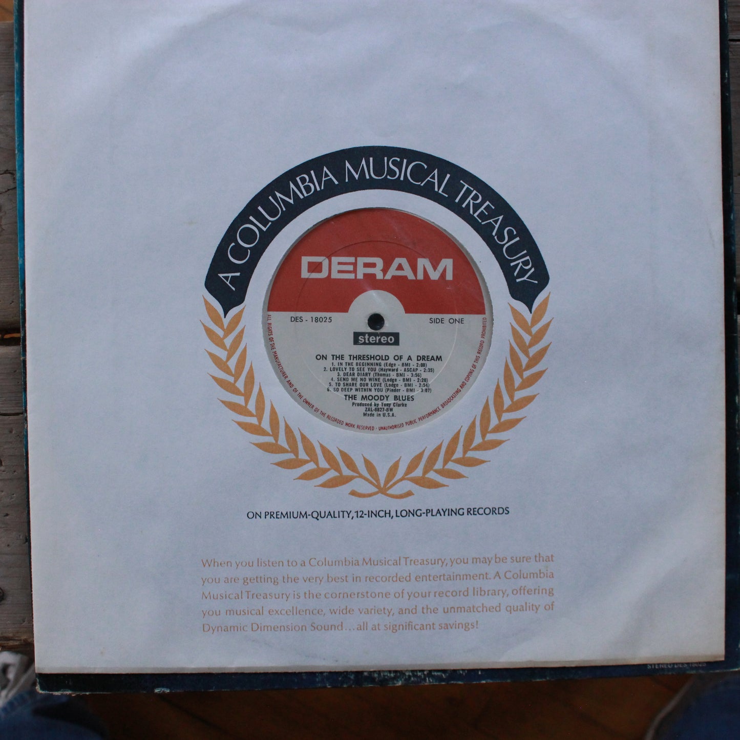 Moody Blues, The : On The Threshold Of A Dream (LP,Album)