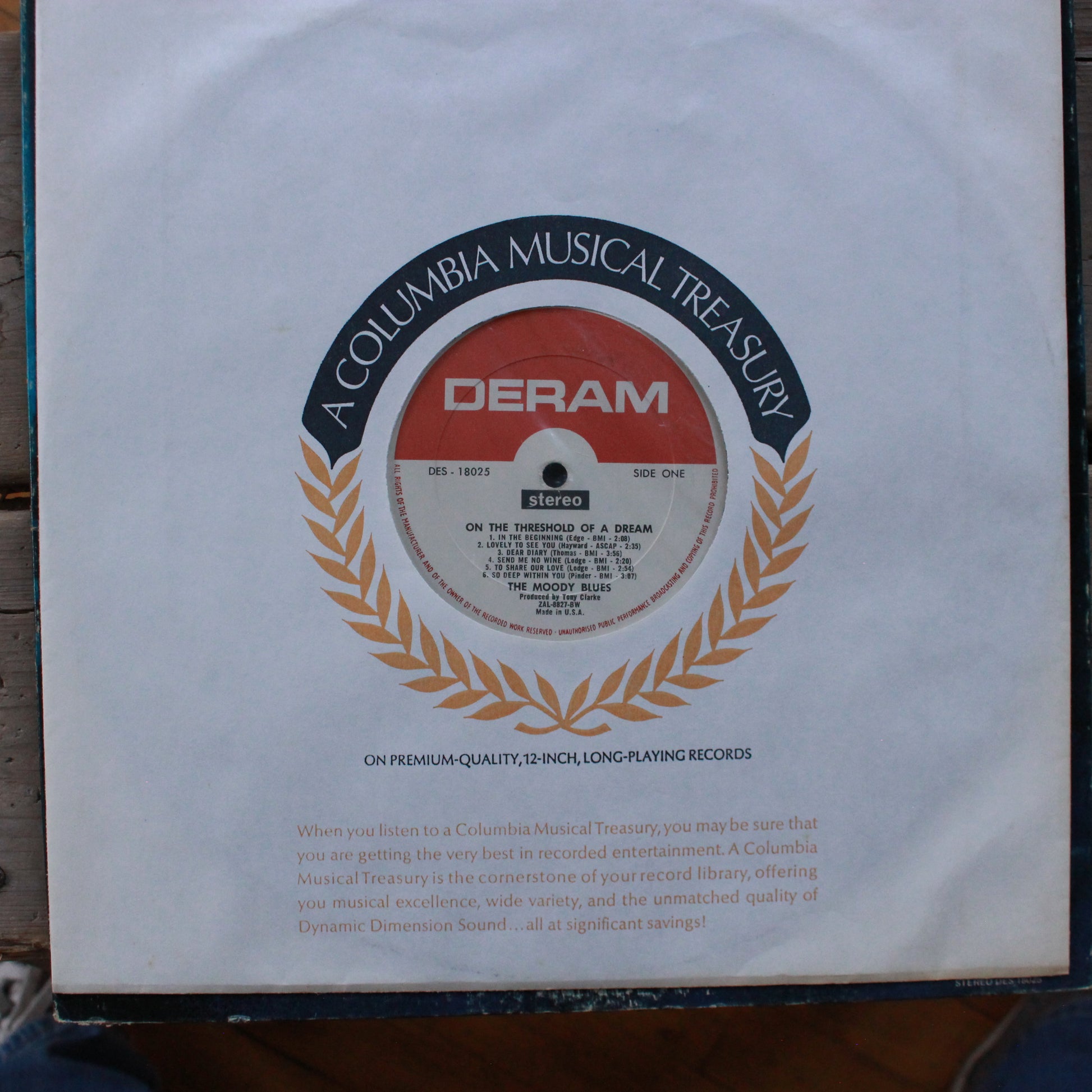 Moody Blues, The : On The Threshold Of A Dream (LP,Album)