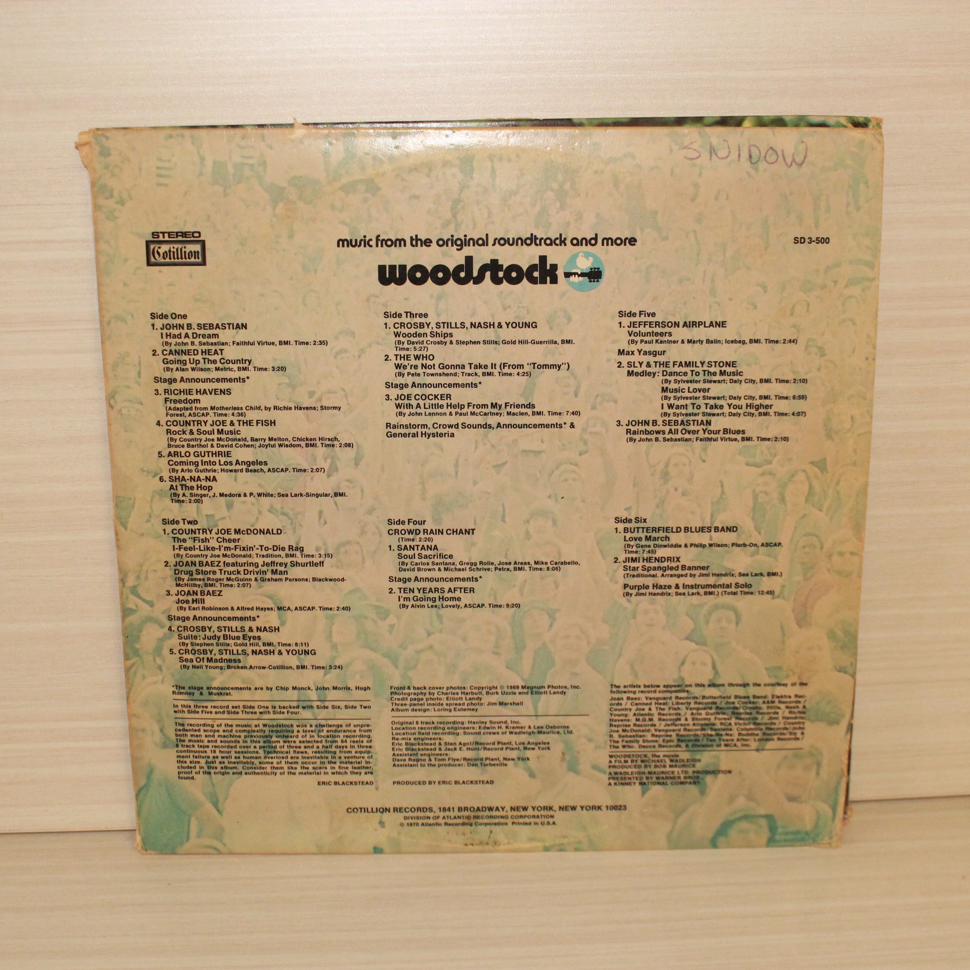 Various : Woodstock (Music From The Original Soundtrack And More) (LP,Album,Reissue)
