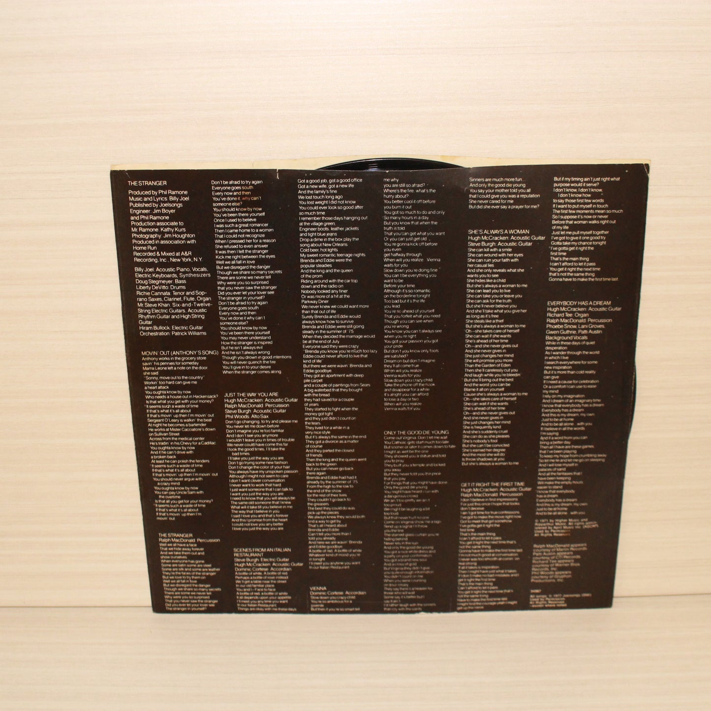 Billy Joel : The Stranger (LP,Album,Stereo)
