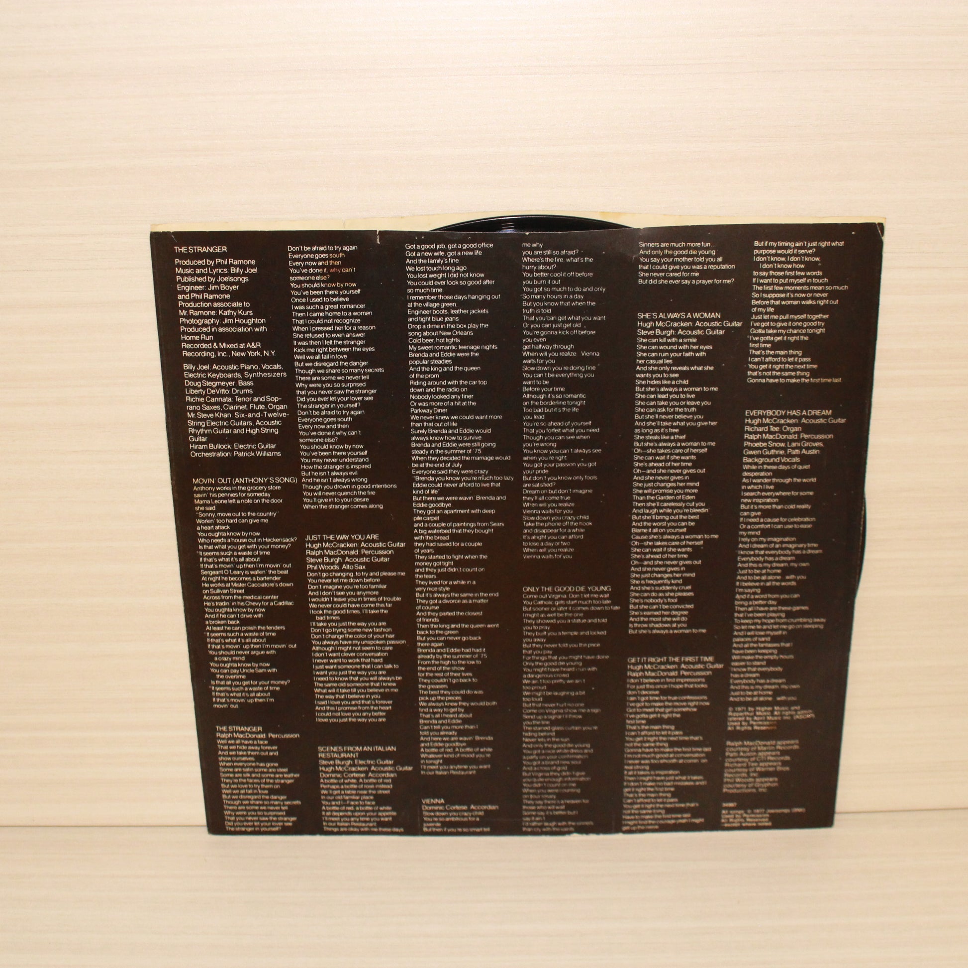 Billy Joel : The Stranger (LP,Album,Stereo)