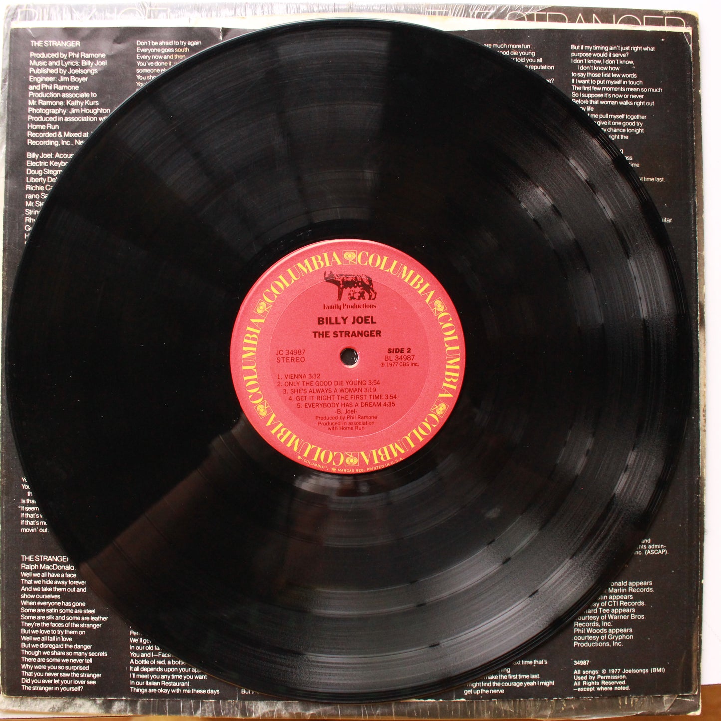 Billy Joel : The Stranger (LP,Album,Stereo)