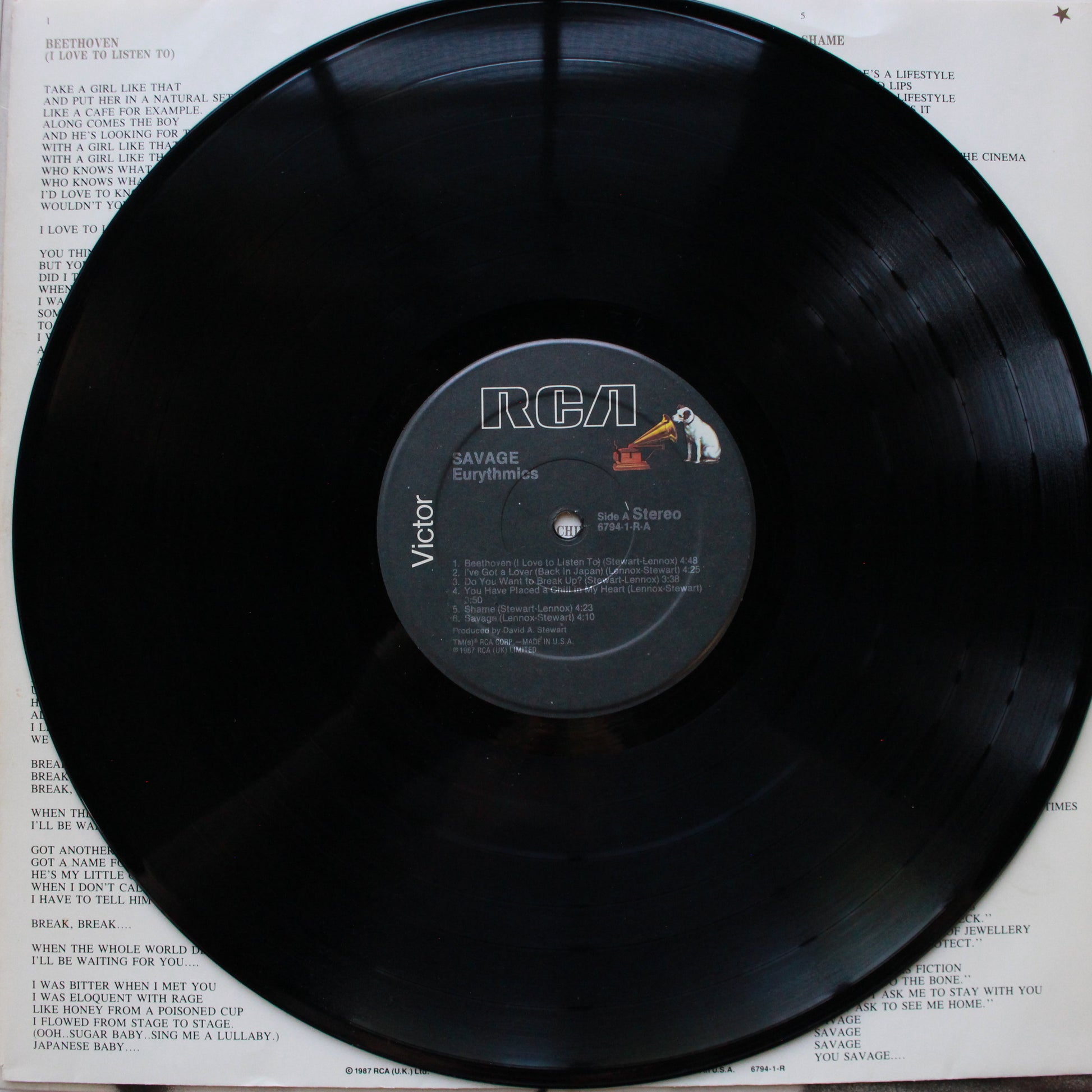 Eurythmics : Savage (LP,Album)